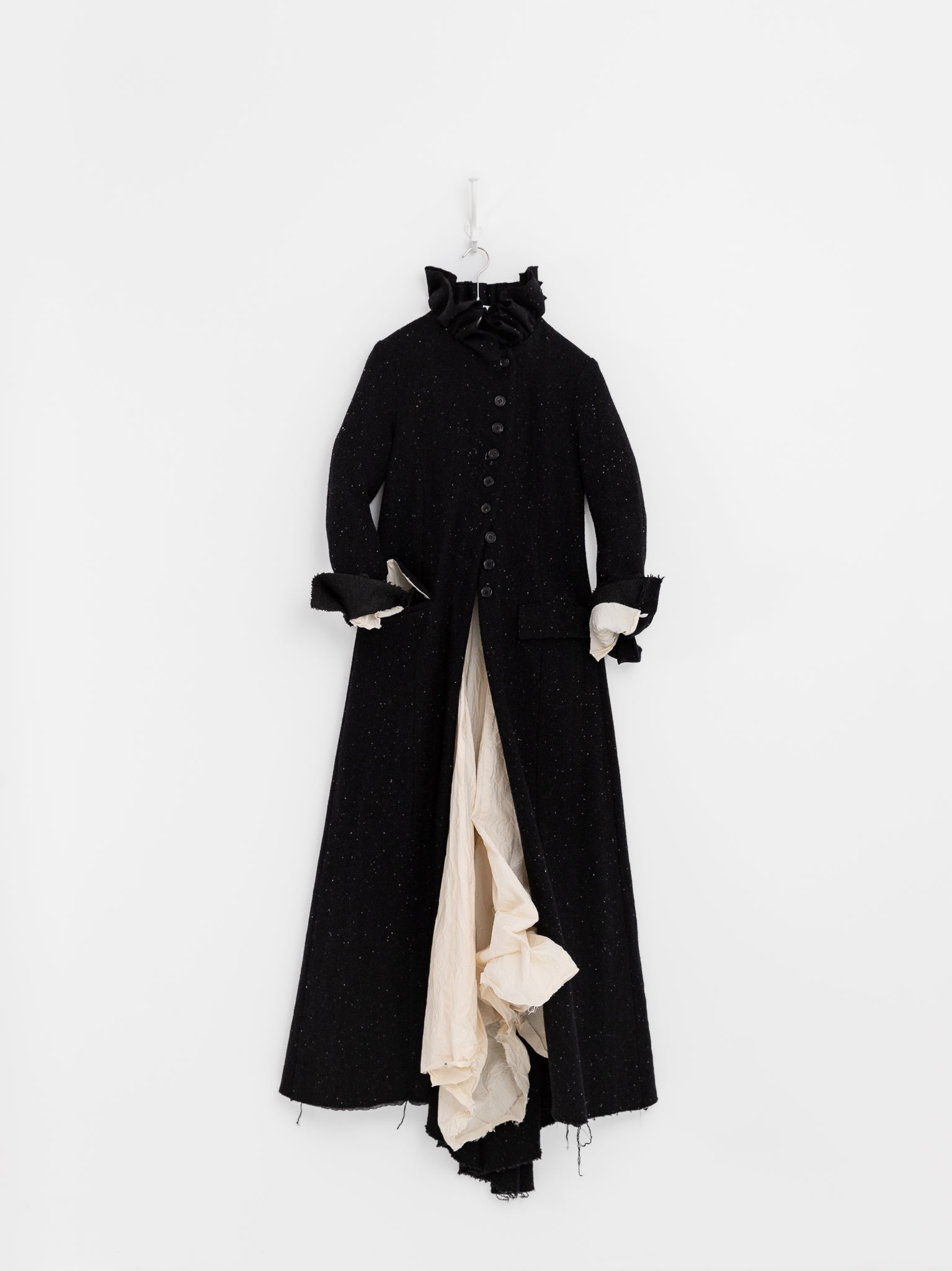 Elena Dawson 9X Monet Coat, Black Speckled Tweed - ELENA DAWSON at Worthwhile - shop COAT