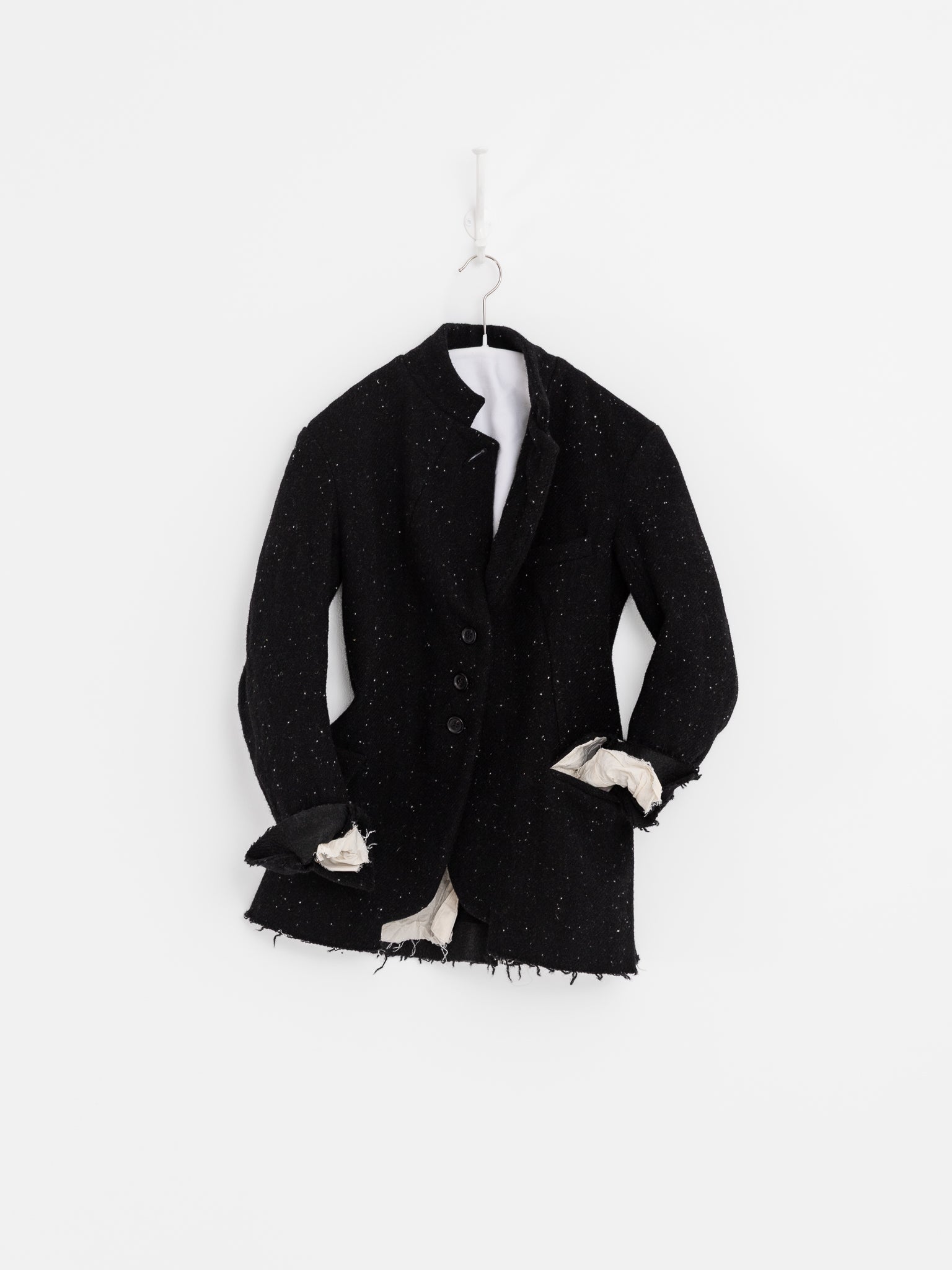 Elena Dawson 4X Hacking Jacket, Black Speckled Tweed - ELENA DAWSON at Worthwhile - shop JACKET