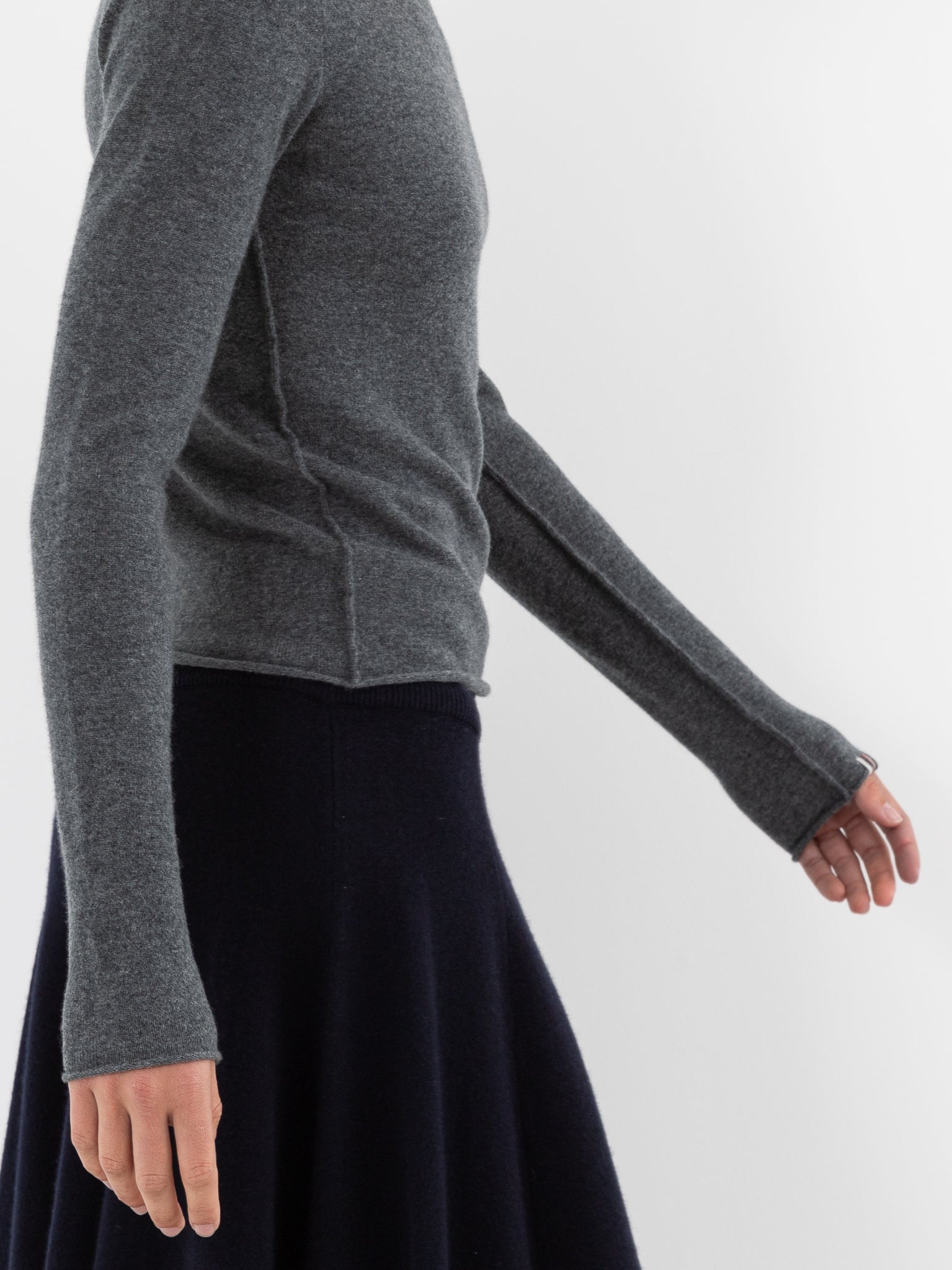 Extreme Cashmere n°380 Audrey Sweater in Felt - EXTREME CASHMERE at Worthwhile - shop SWEATER