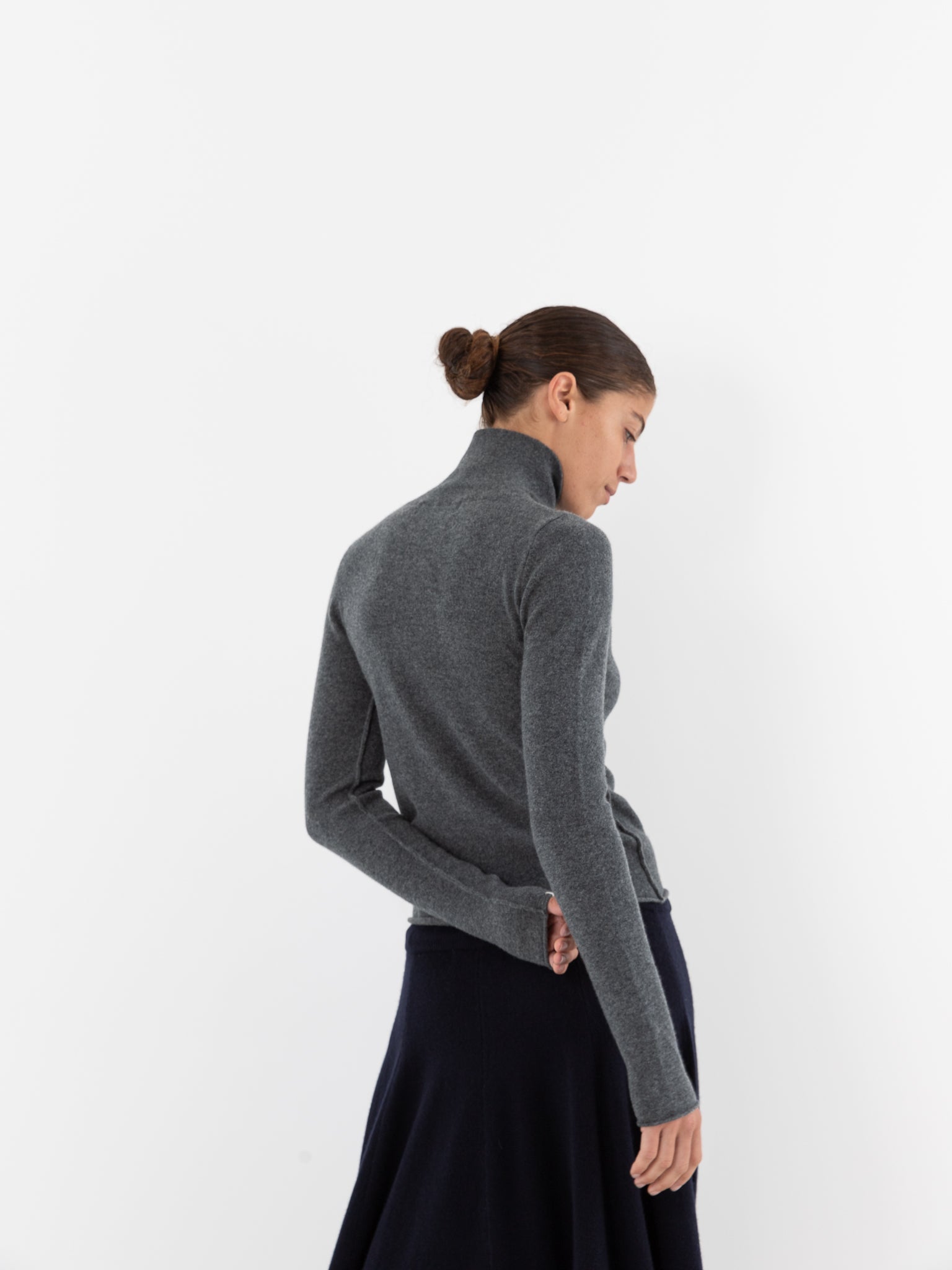 Extreme Cashmere n°380 Audrey Sweater in Felt - EXTREME CASHMERE at Worthwhile - shop SWEATER