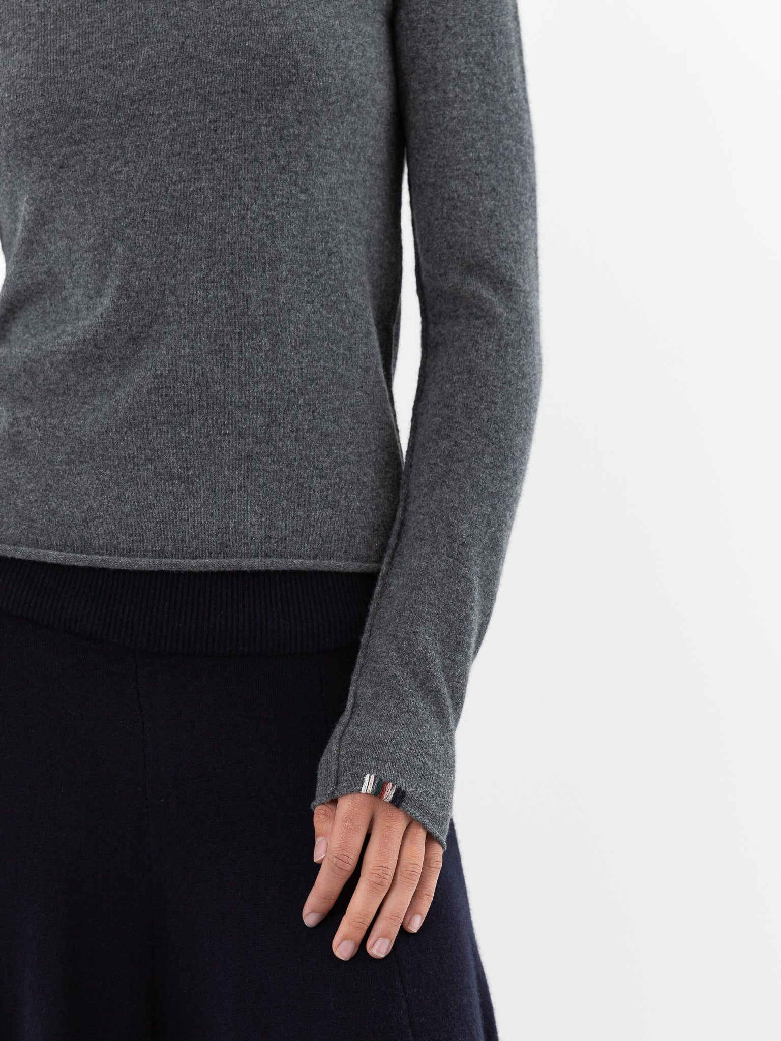 Extreme Cashmere n°380 Audrey Sweater in Felt - EXTREME CASHMERE at Worthwhile - shop SWEATER