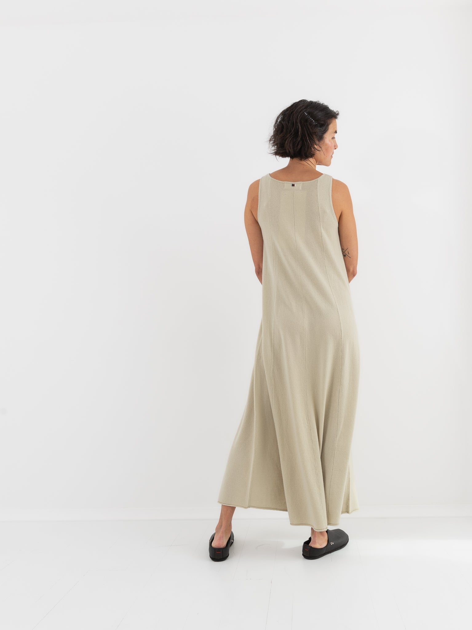 Extreme Cashmere n°386 Elisa Dress in Desert - EXTREME CASHMERE at Worthwhile - shop DRESS