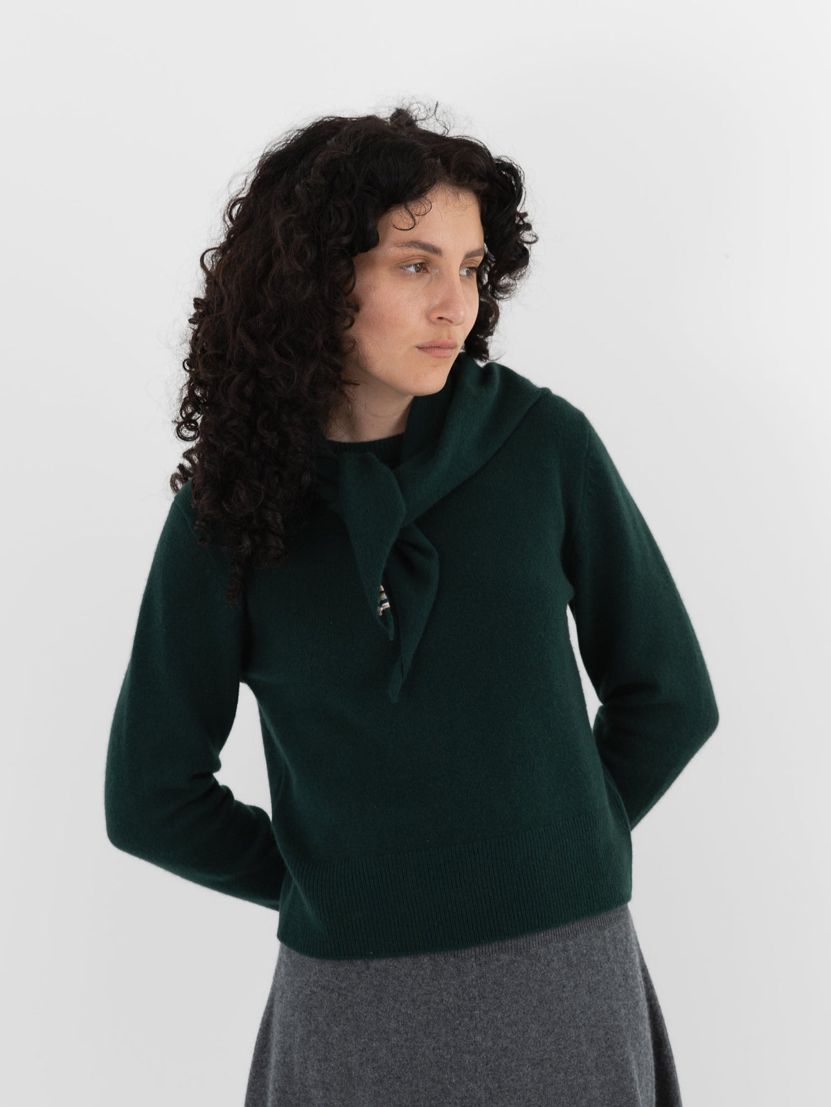 Extreme Cashmere n°35 Bandana in Forest - EXTREME CASHMERE at Worthwhile - shop SCARF