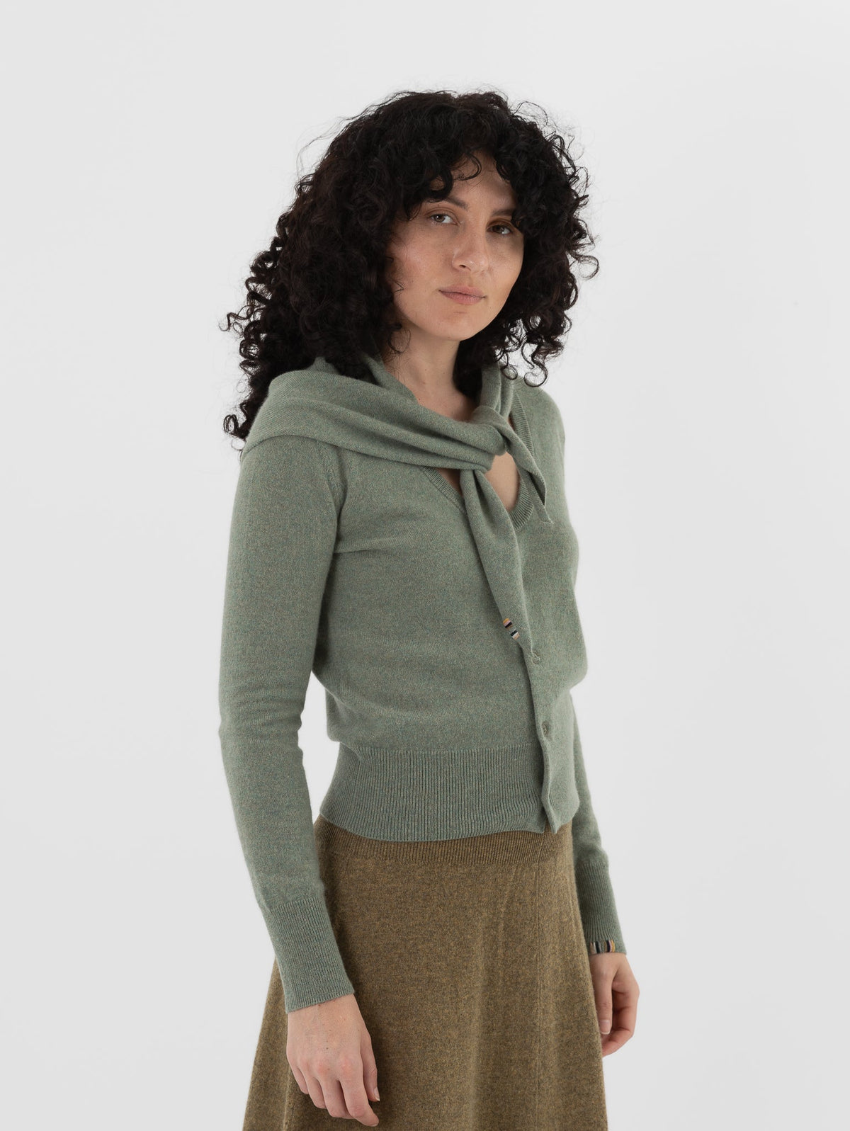Extreme Cashmere n°35 Bandana in Hemlock - EXTREME CASHMERE at Worthwhile - shop SCARF
