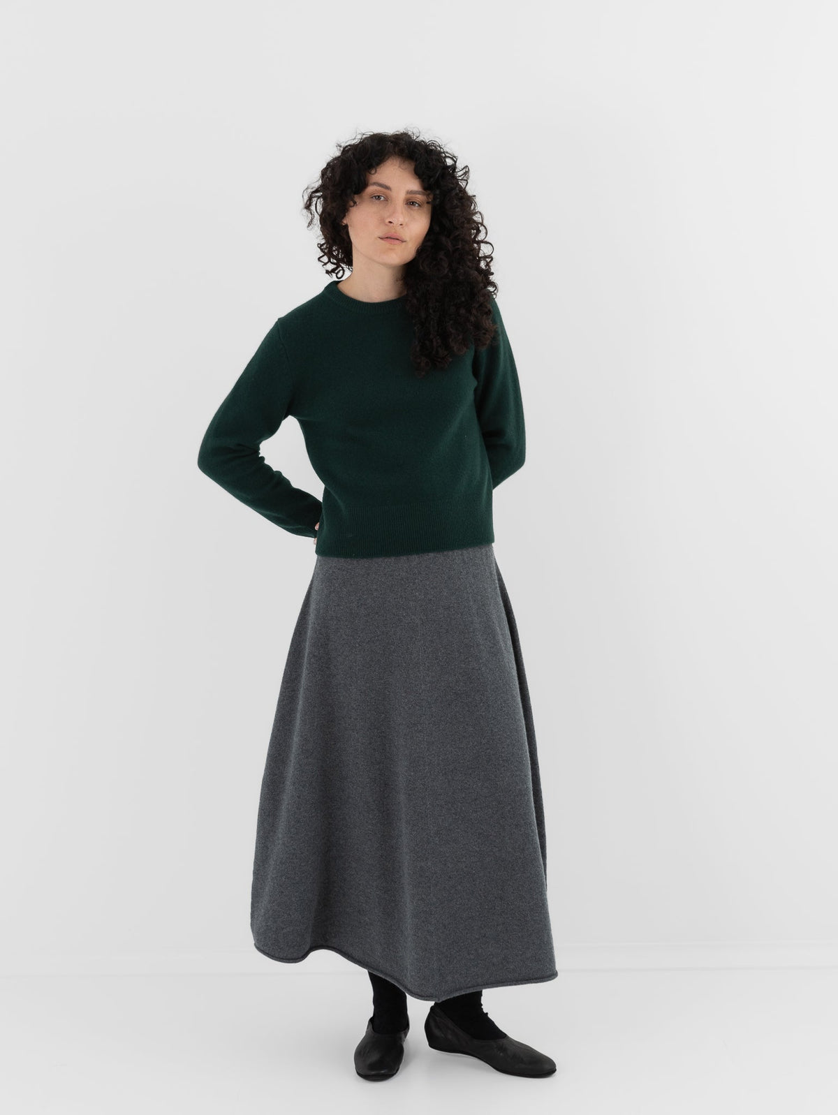 Extreme Cashmere n°430 Jeanne Sweater in Forest - EXTREME CASHMERE at Worthwhile - shop SWEATER