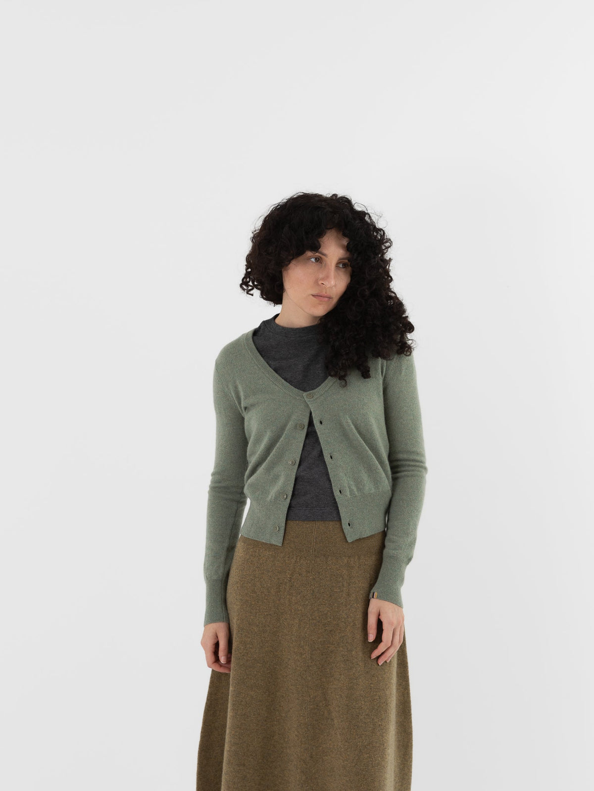 Extreme Cashmere n°511 Dorothea Cardigan in Hemlock - EXTREME CASHMERE at Worthwhile - shop CARDIGAN