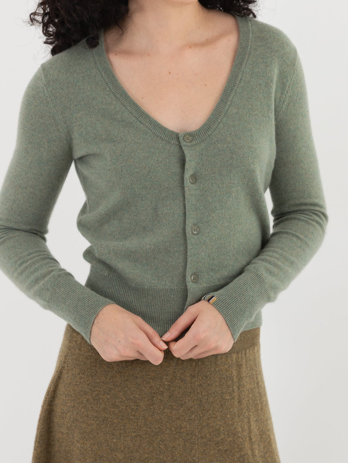 Extreme Cashmere n°511 Dorothea Cardigan in Hemlock - EXTREME CASHMERE at Worthwhile - shop CARDIGAN