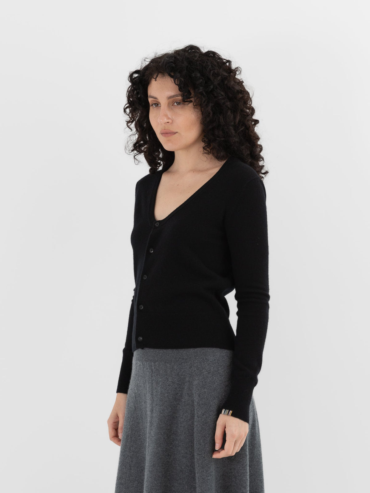 Extreme Cashmere n°511 Dorothea Cardigan in Raven - EXTREME CASHMERE at Worthwhile - shop CARDIGAN