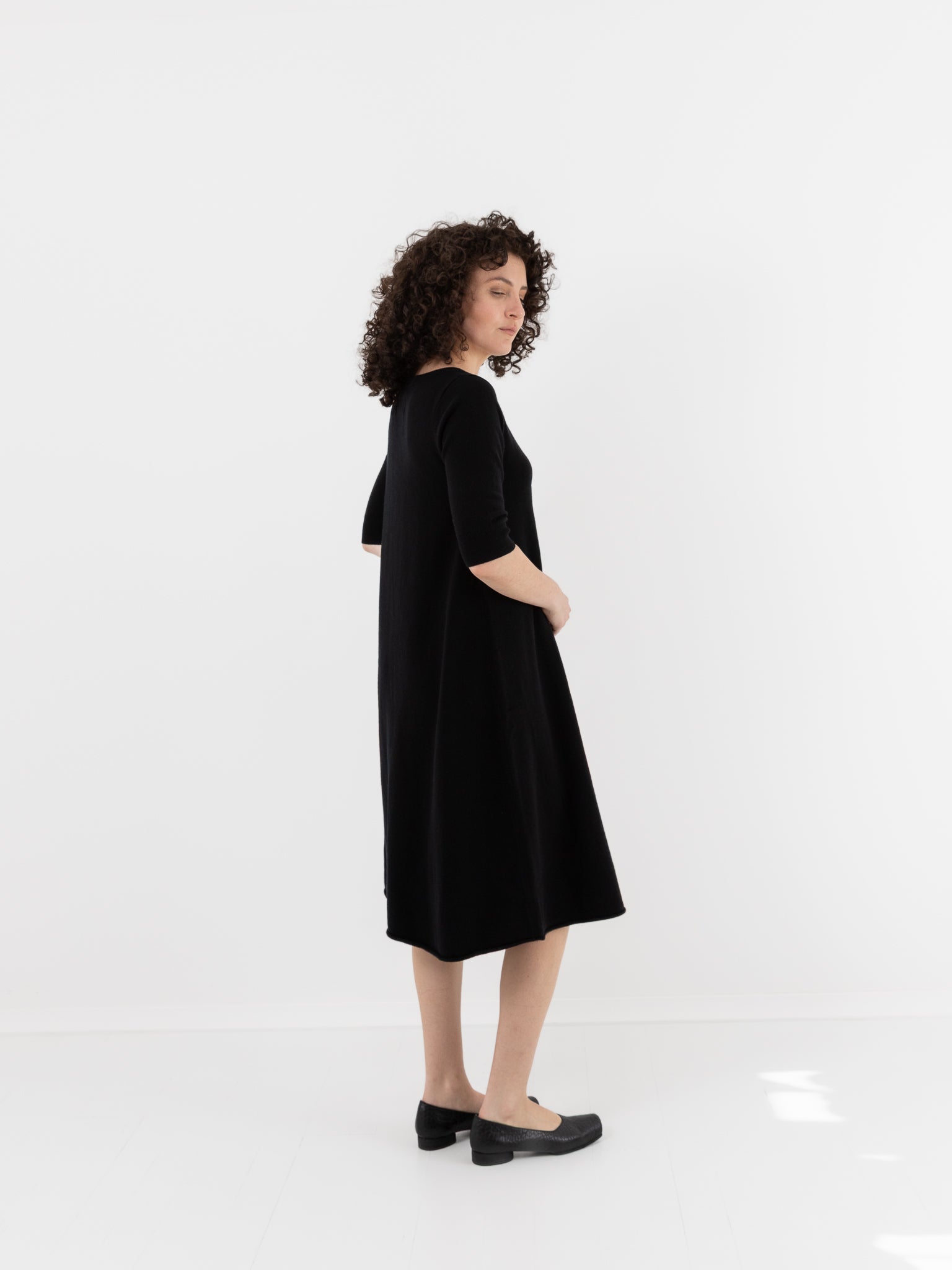 Extreme Cashmere n°439 Gina Dress in Black - EXTREME CASHMERE at Worthwhile - shop DRESS