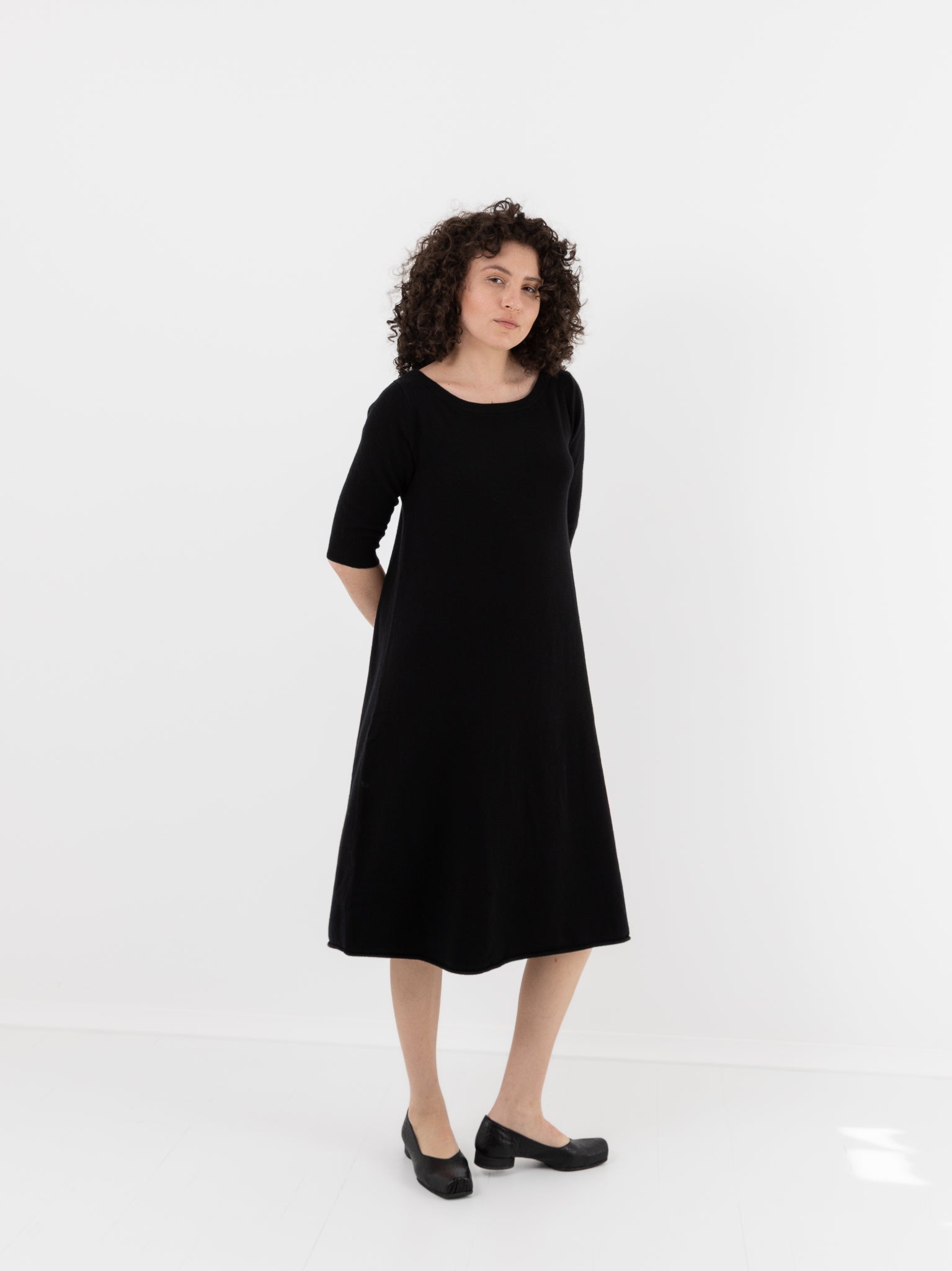 Extreme Cashmere n°439 Gina Dress in Black - EXTREME CASHMERE at Worthwhile - shop DRESS