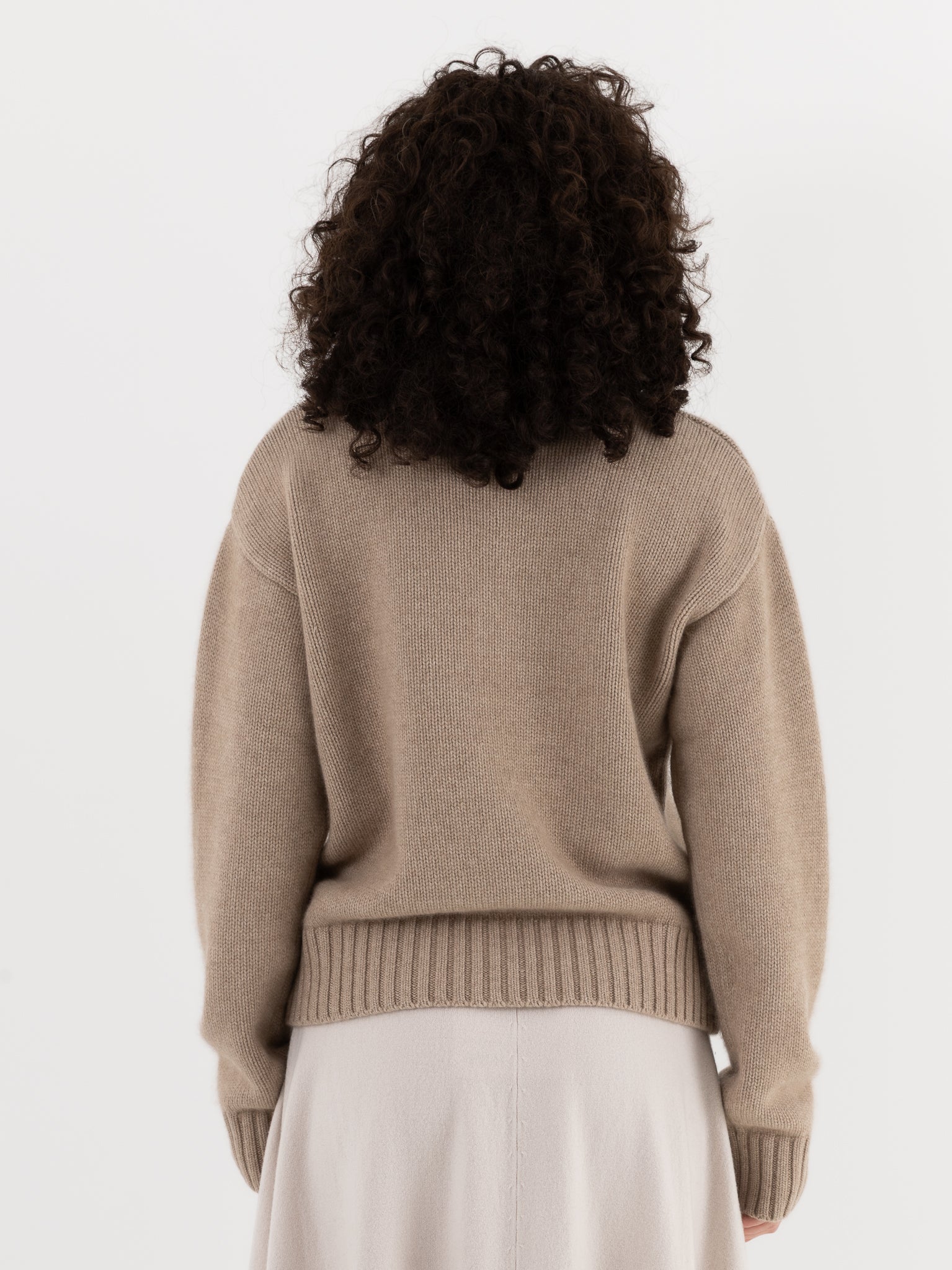 Extreme Cashmere n°373 The Oldie Crewneck in Oat - EXTREME CASHMERE at Worthwhile - shop SWEATER