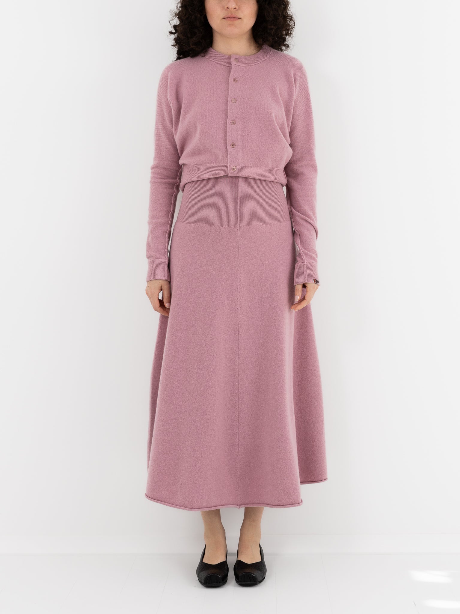 Extreme Cashmere n°388 Ease Skirt in Rosa - EXTREME CASHMERE at Worthwhile - shop SKIRT