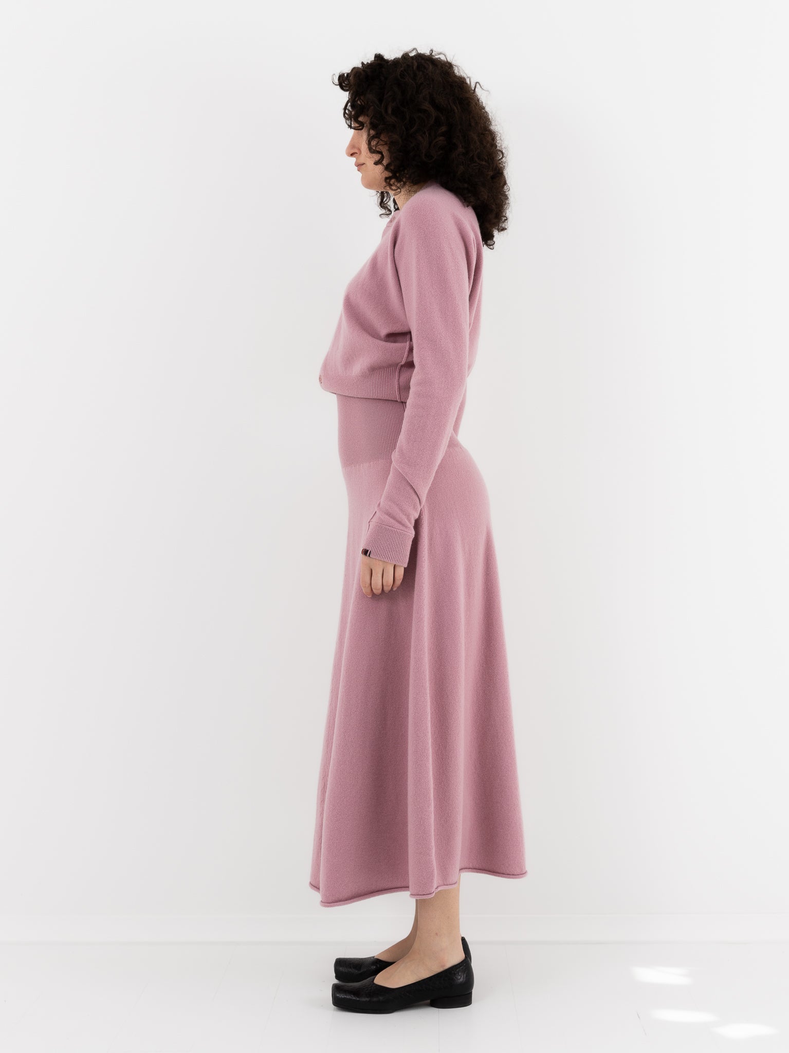 Extreme Cashmere n°388 Ease Skirt in Rosa - EXTREME CASHMERE at Worthwhile - shop SKIRT