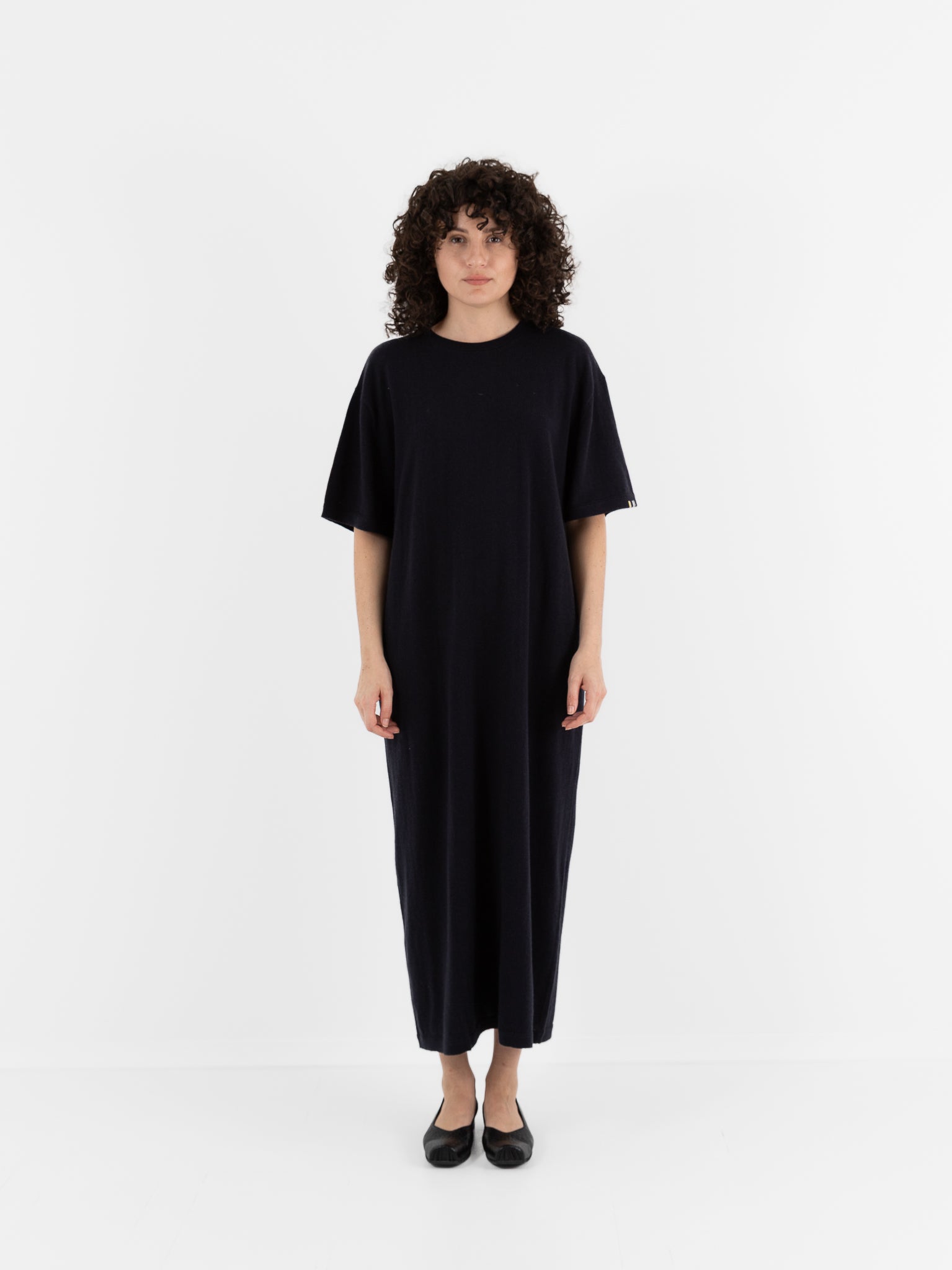 Extreme Cashmere n°321 Kris Dress in Navy - EXTREME CASHMERE at Worthwhile - shop DRESS