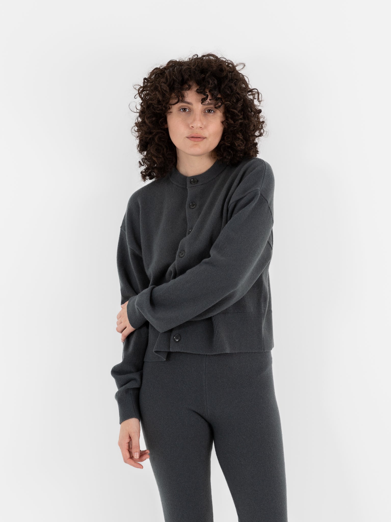 Extreme Cashmere n°170 Chou Cardigan in Lake - EXTREME CASHMERE at Worthwhile - shop SWEATER