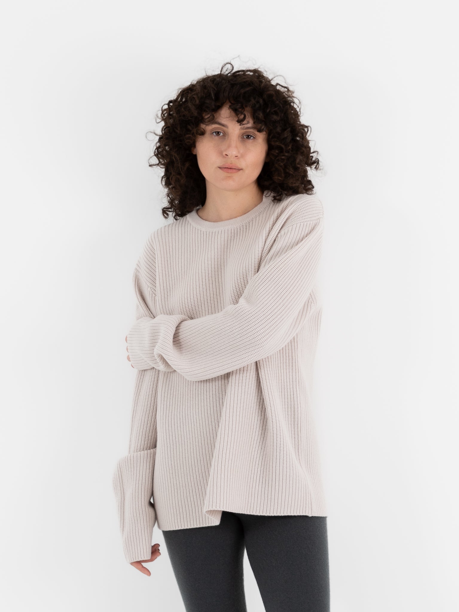 Extreme Cashmere n°356 You Sweater in Chalk - EXTREME CASHMERE at Worthwhile - shop SWEATER