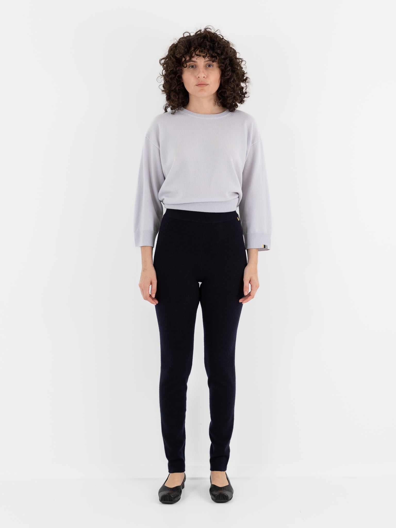 Extreme Cashmere n°372 Beat Leggings in Navy - EXTREME CASHMERE at Worthwhile - shop LEGGINGS