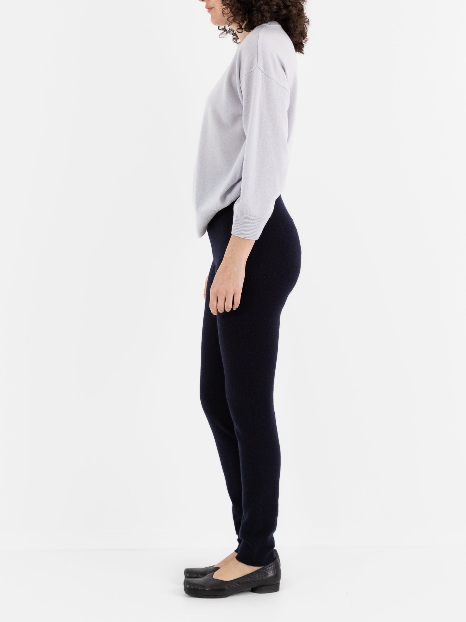 Extreme Cashmere n°372 Beat Leggings in Navy - EXTREME CASHMERE at Worthwhile - shop LEGGINGS