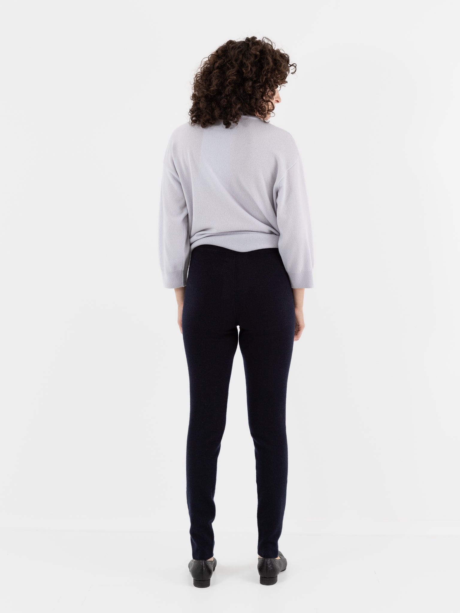 Extreme Cashmere n°372 Beat Leggings in Navy - EXTREME CASHMERE at Worthwhile - shop LEGGINGS