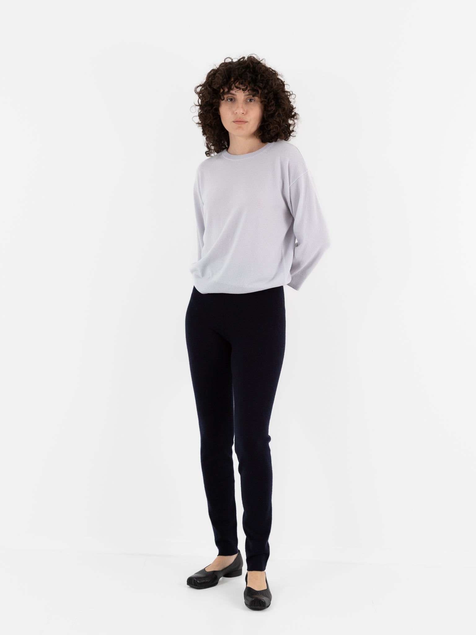 Extreme Cashmere n°372 Beat Leggings in Navy - EXTREME CASHMERE at Worthwhile - shop LEGGINGS