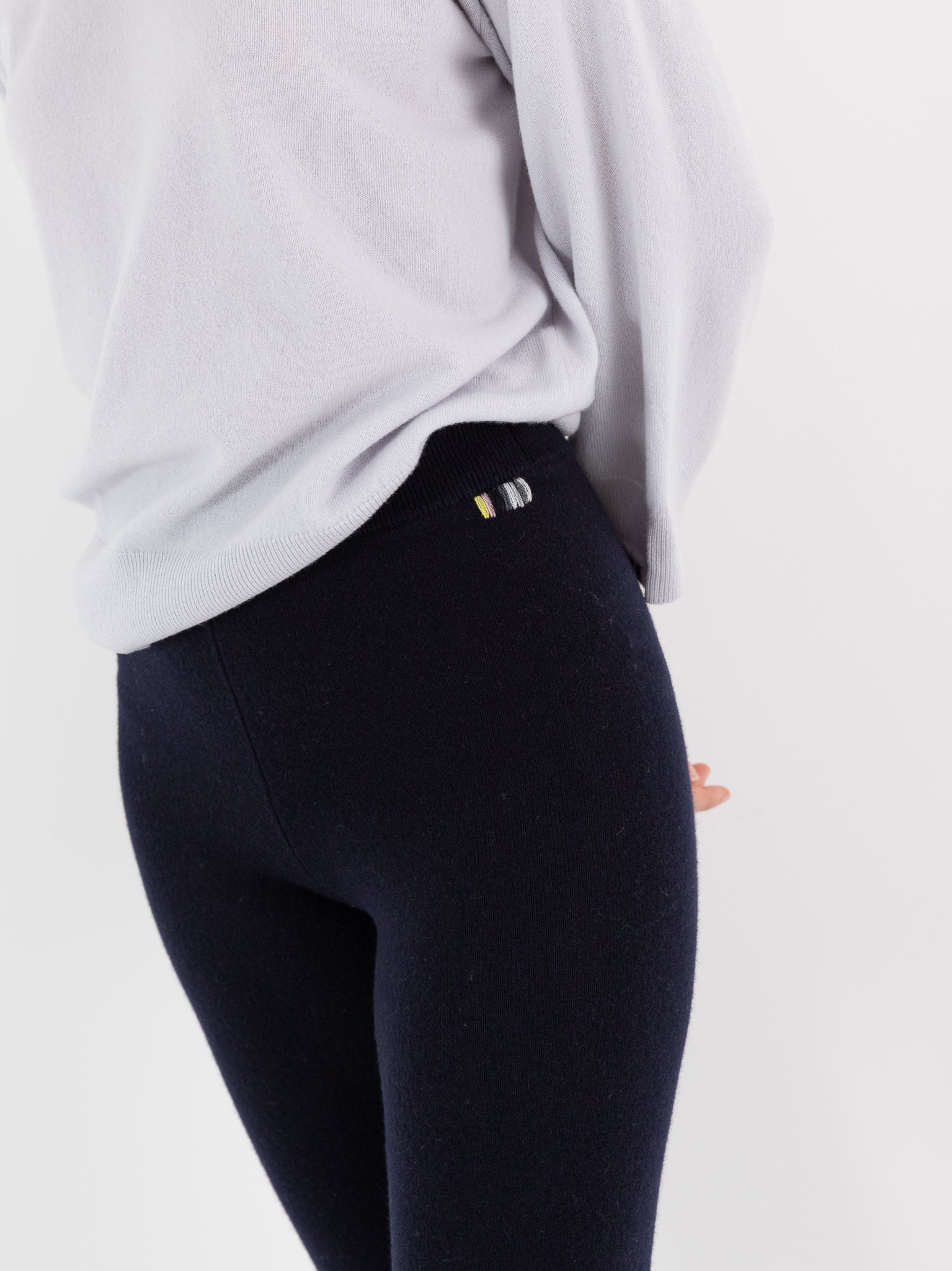 Extreme Cashmere n°372 Beat Leggings in Navy - EXTREME CASHMERE at Worthwhile - shop LEGGINGS