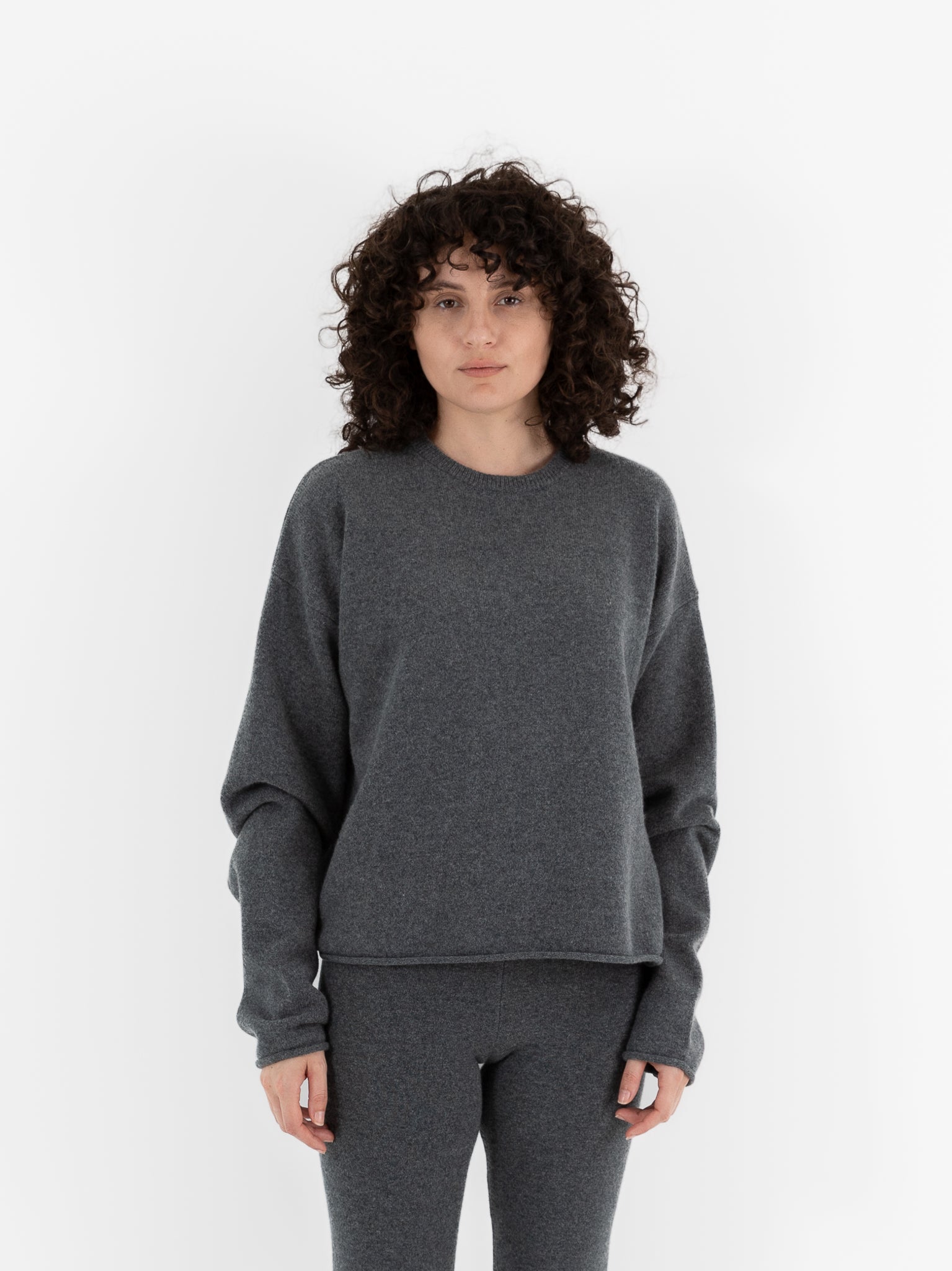 Extreme Cashmere n°426 Comfy Sweater in Felt - EXTREME CASHMERE at Worthwhile - shop SWEATER