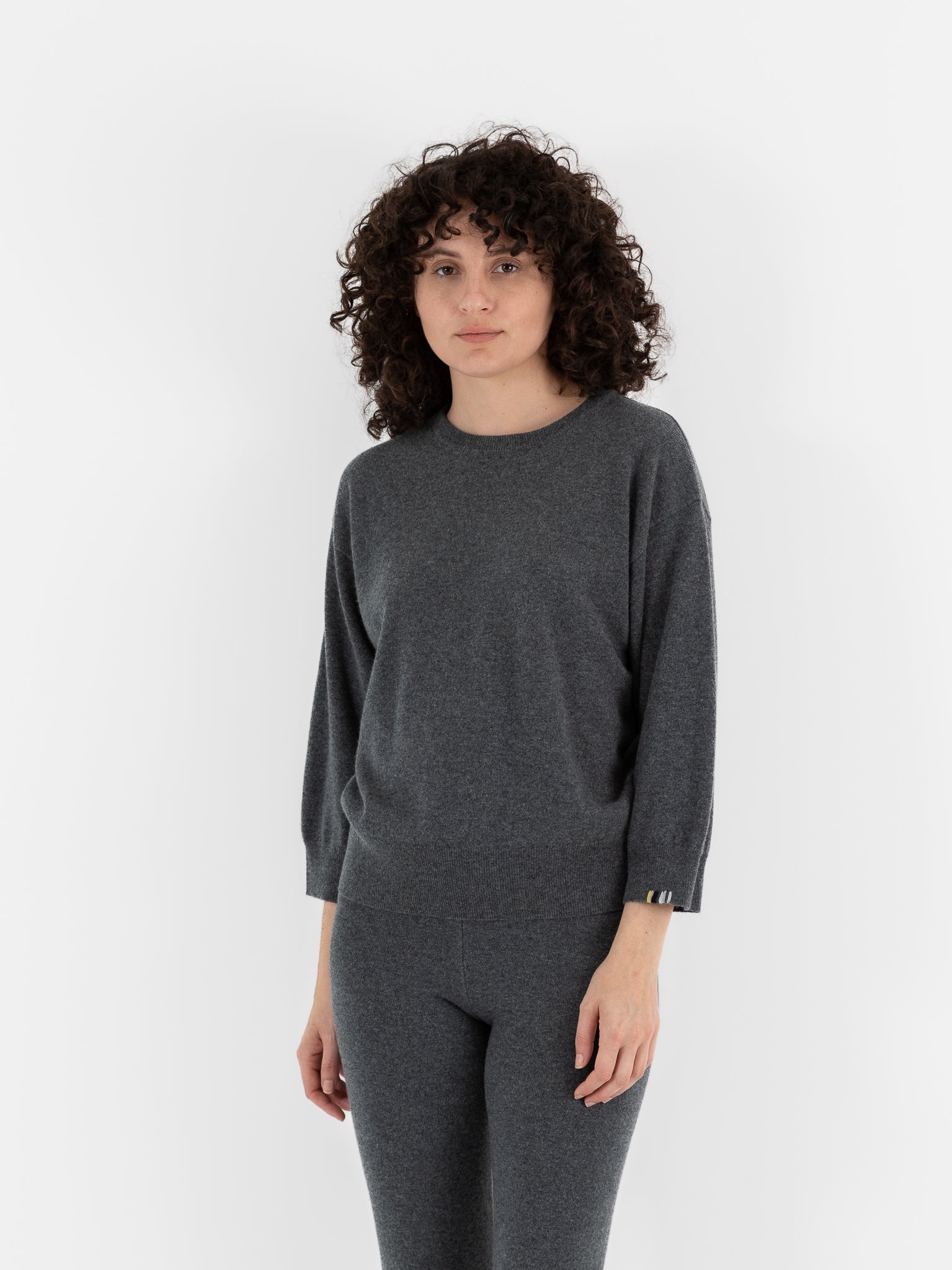 Extreme Cashmere n°398 Jewel Sweater in Felt - EXTREME CASHMERE at Worthwhile - shop SWEATER