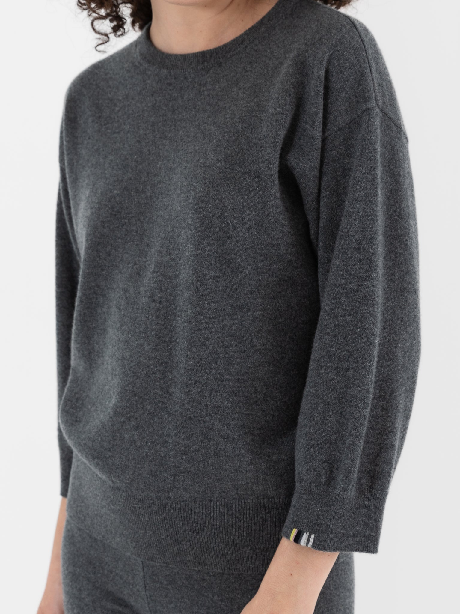 Extreme Cashmere n°398 Jewel Sweater in Felt - EXTREME CASHMERE at Worthwhile - shop SWEATER