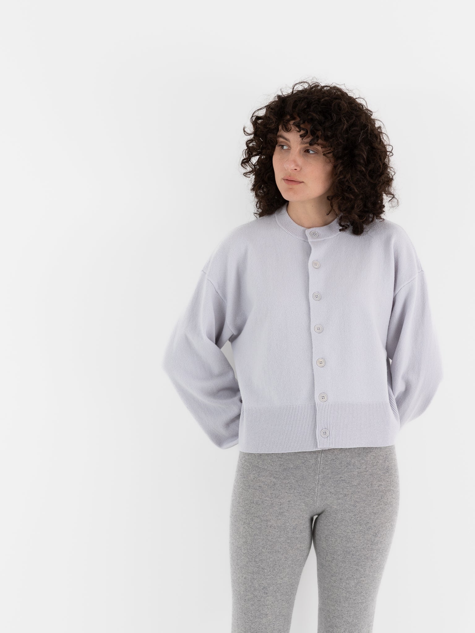 Extreme Cashmere n°170 Chou Cardigan in Heaven - EXTREME CASHMERE at Worthwhile - shop SWEATER