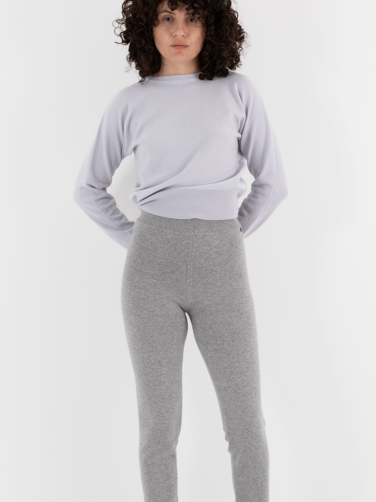 Extreme Cashmere n°372 Beat Leggings in Grey - EXTREME CASHMERE at Worthwhile - shop LEGGINGS