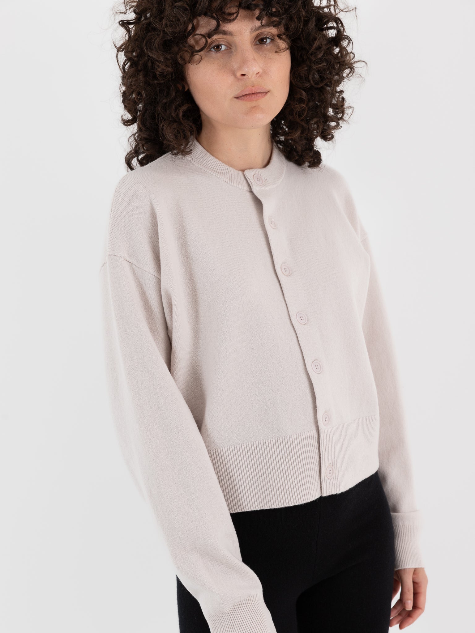 Extreme Cashmere n°170 Chou Cardigan in Chalk - EXTREME CASHMERE at Worthwhile - shop SWEATER