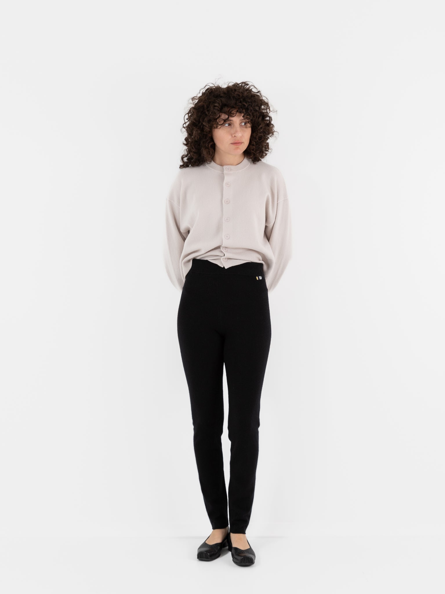 Extreme Cashmere n°372 Beat Leggings in Raven - EXTREME CASHMERE at Worthwhile - shop LEGGINGS