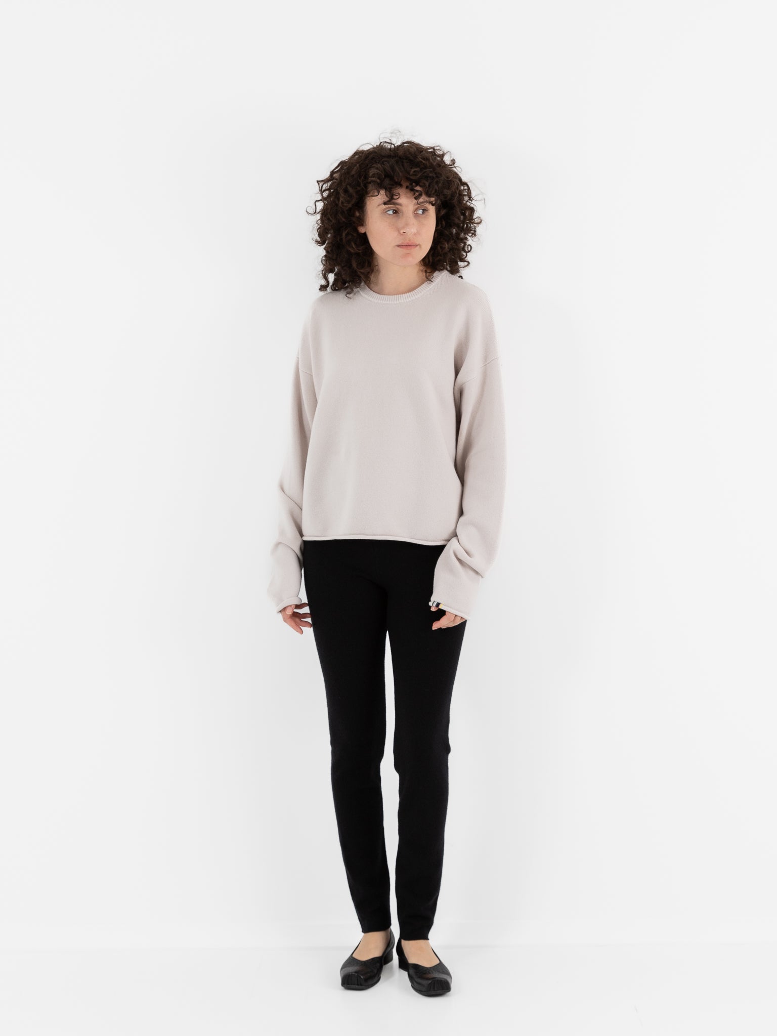 Extreme Cashmere n°426 Comfy Sweater in Chalk - EXTREME CASHMERE at Worthwhile - shop SWEATER