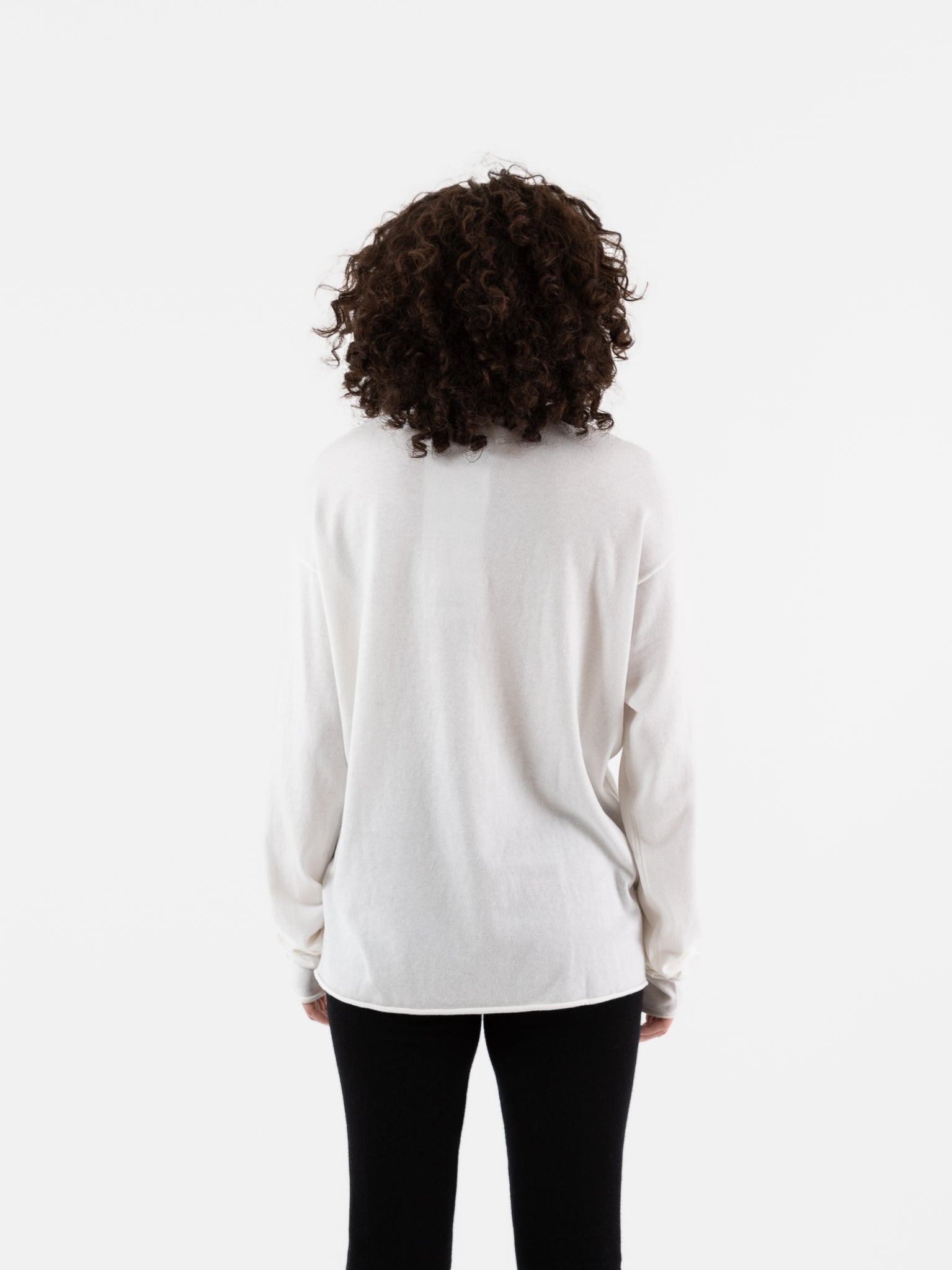 Extreme Cashmere n°347 Aries Sweater in Snow - EXTREME CASHMERE at Worthwhile - shop SWEATER