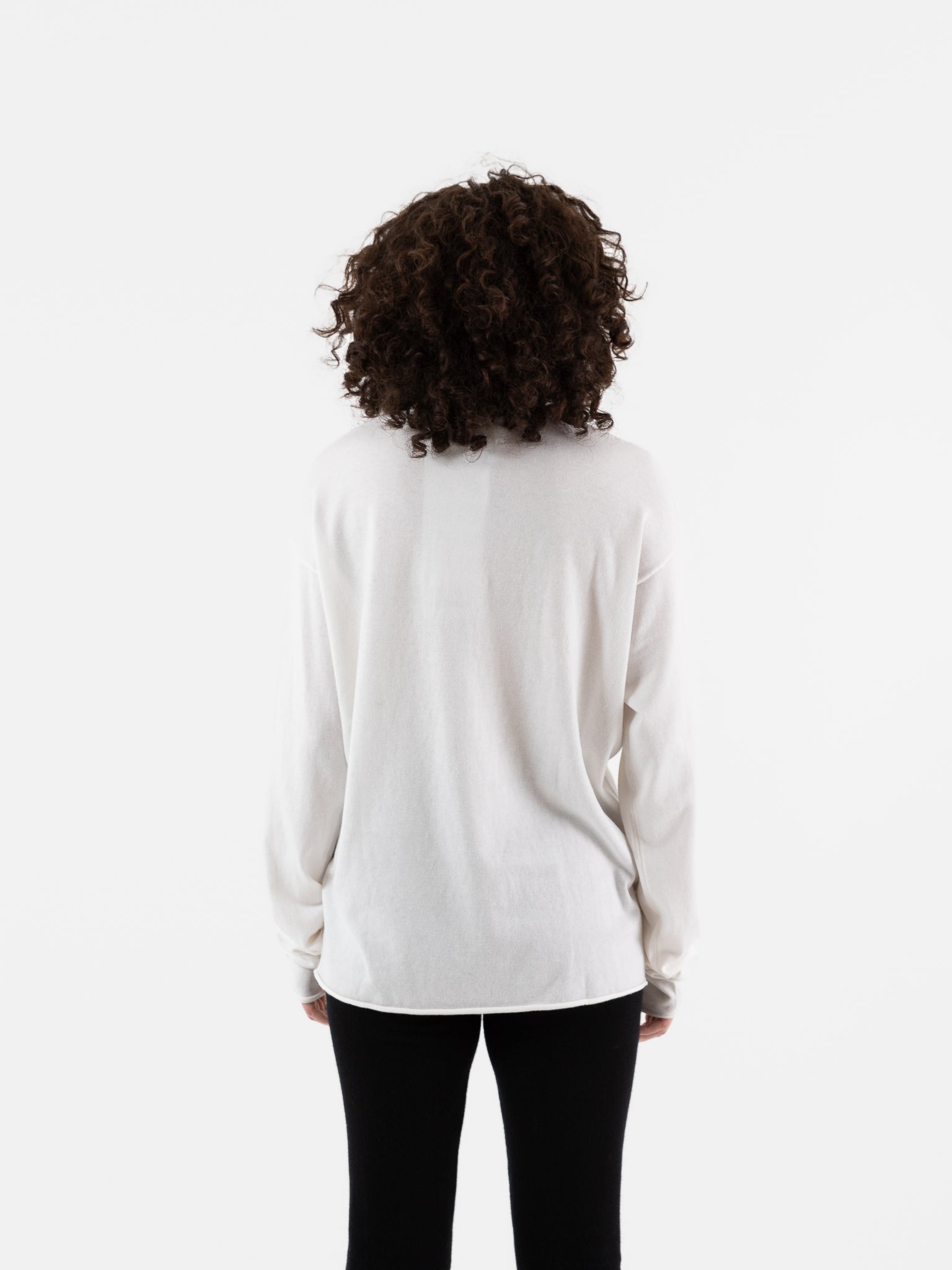 Extreme Cashmere n°347 Aries Sweater in Snow - EXTREME CASHMERE at Worthwhile - shop SWEATER