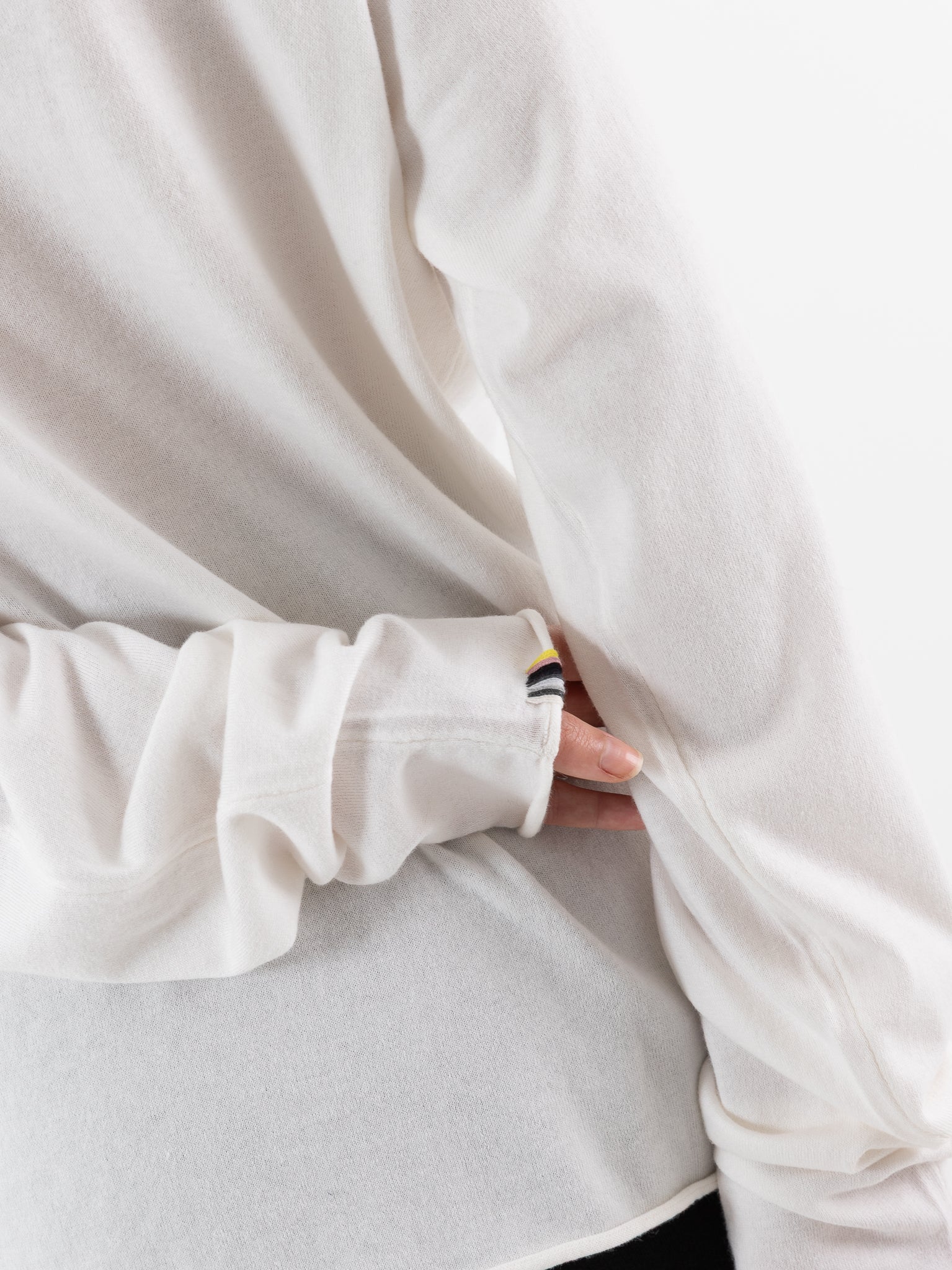 Extreme Cashmere n°347 Aries Sweater in Snow - EXTREME CASHMERE at Worthwhile - shop SWEATER