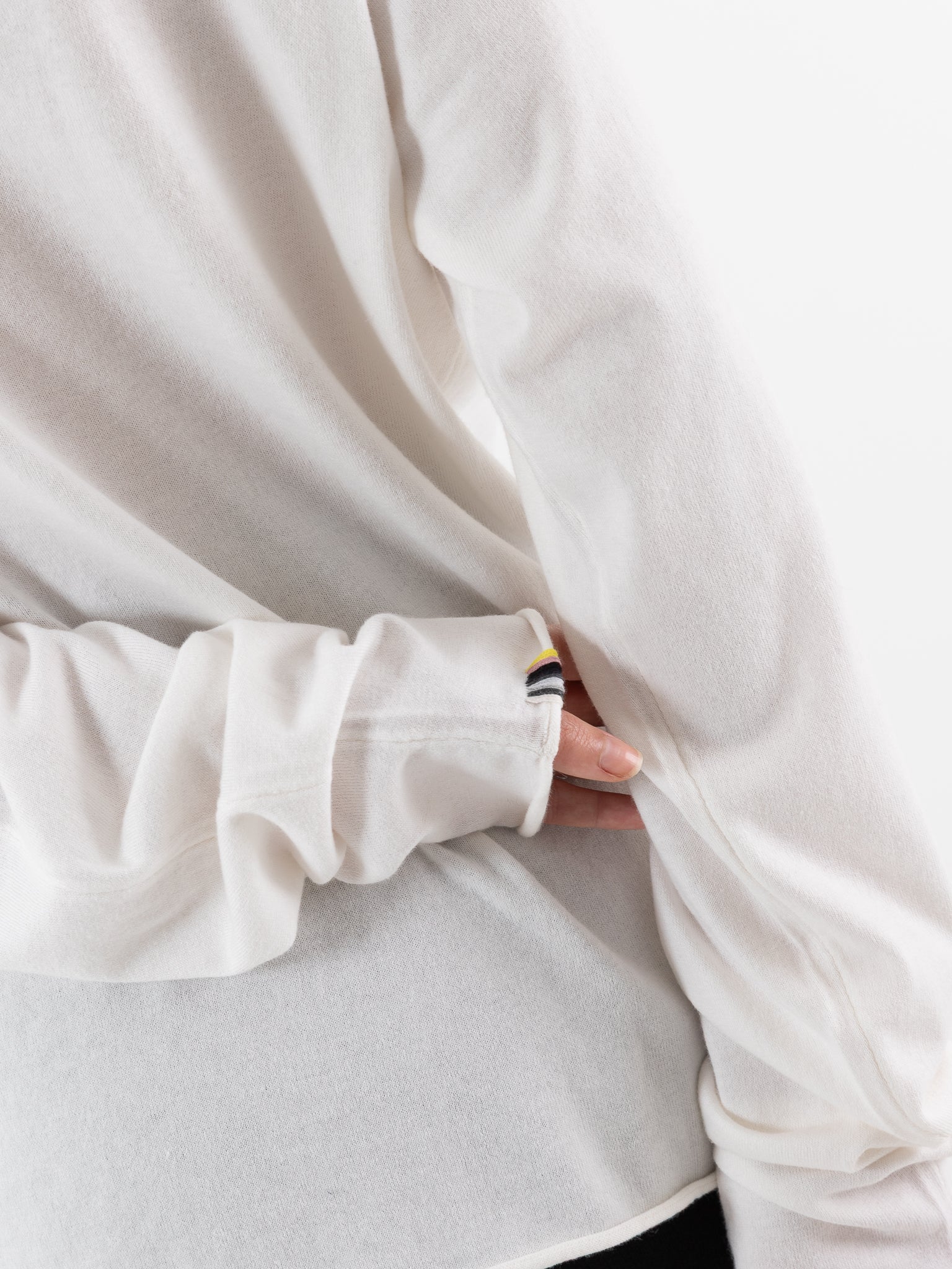 Extreme Cashmere n°347 Aries Sweater in Snow - EXTREME CASHMERE at Worthwhile - shop SWEATER