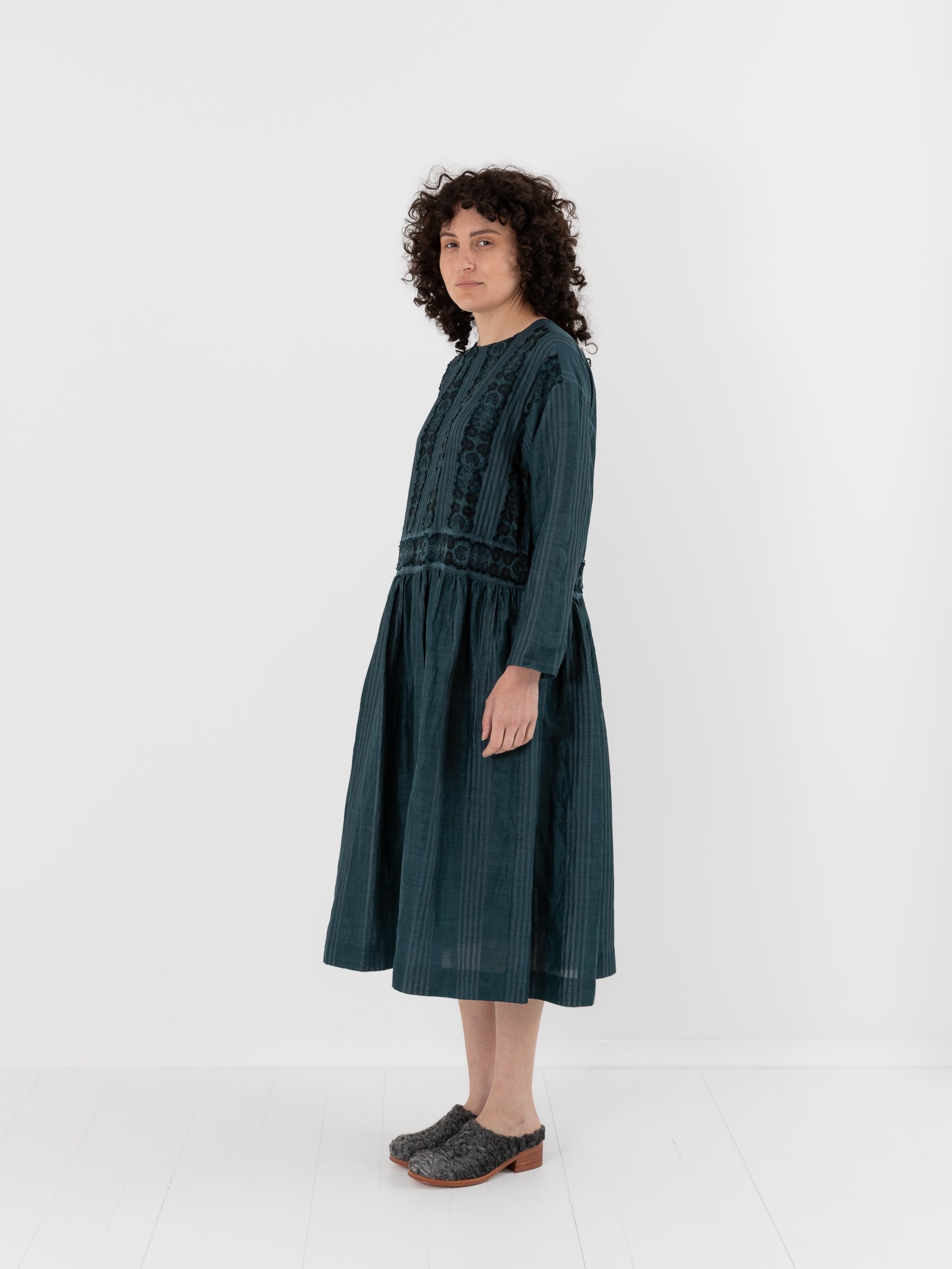 GASA Gathered Dress in Abyssal Blue - GASA at Worthwhile - shop DRESS