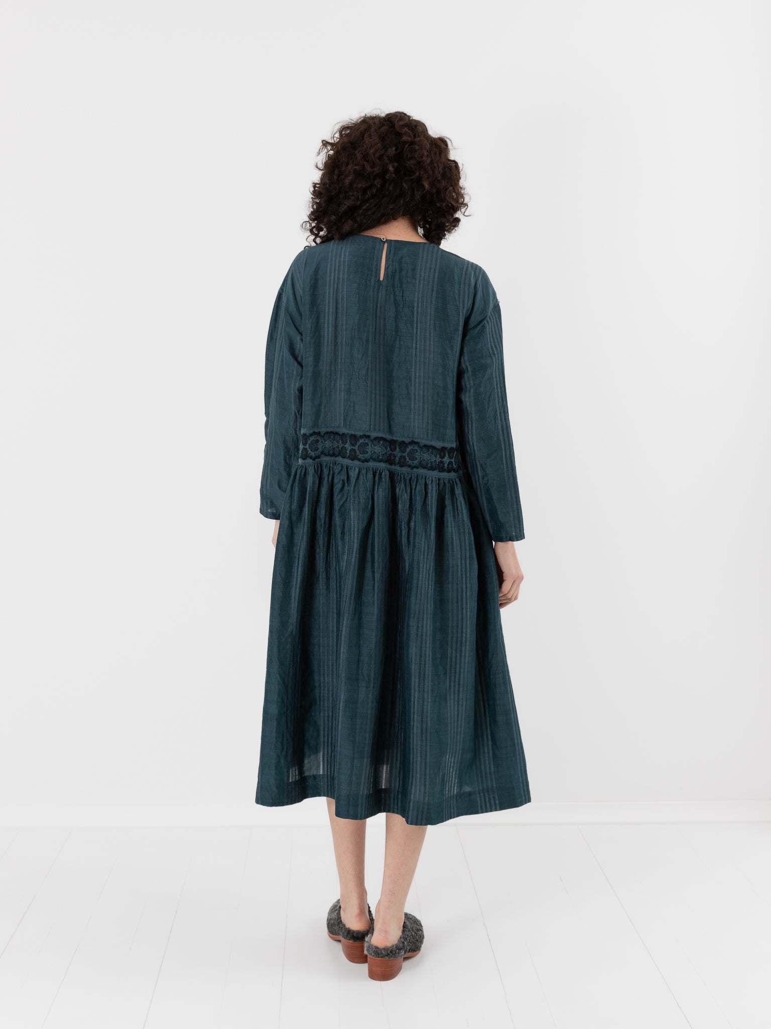 GASA Gathered Dress in Abyssal Blue - GASA at Worthwhile - shop DRESS