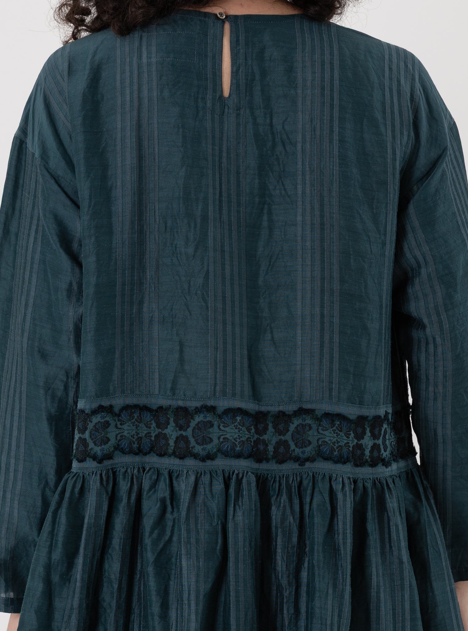 GASA Gathered Dress in Abyssal Blue - GASA at Worthwhile - shop DRESS