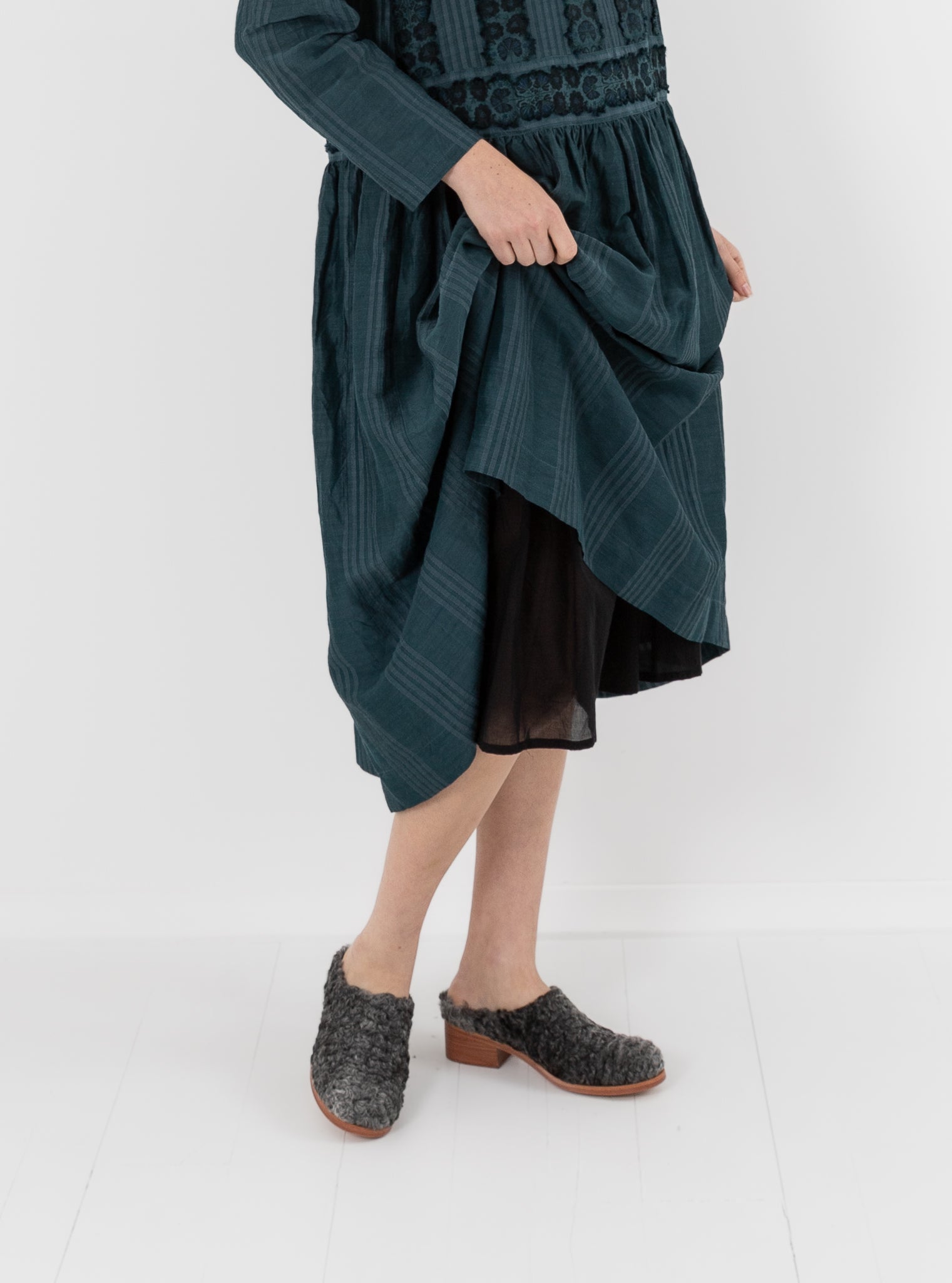 GASA Gathered Dress in Abyssal Blue - GASA at Worthwhile - shop DRESS