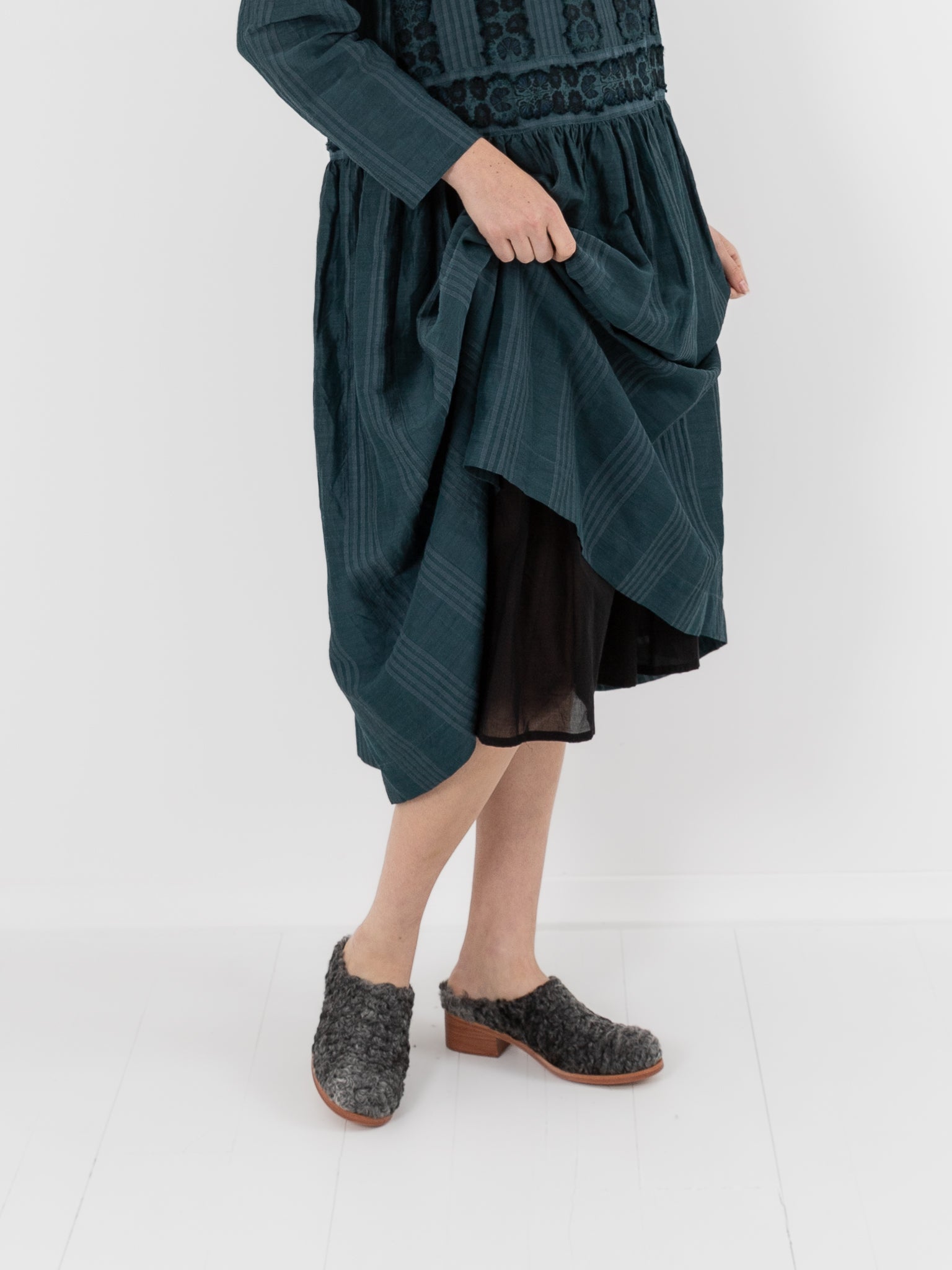GASA Gathered Dress in Abyssal Blue - GASA at Worthwhile - shop DRESS