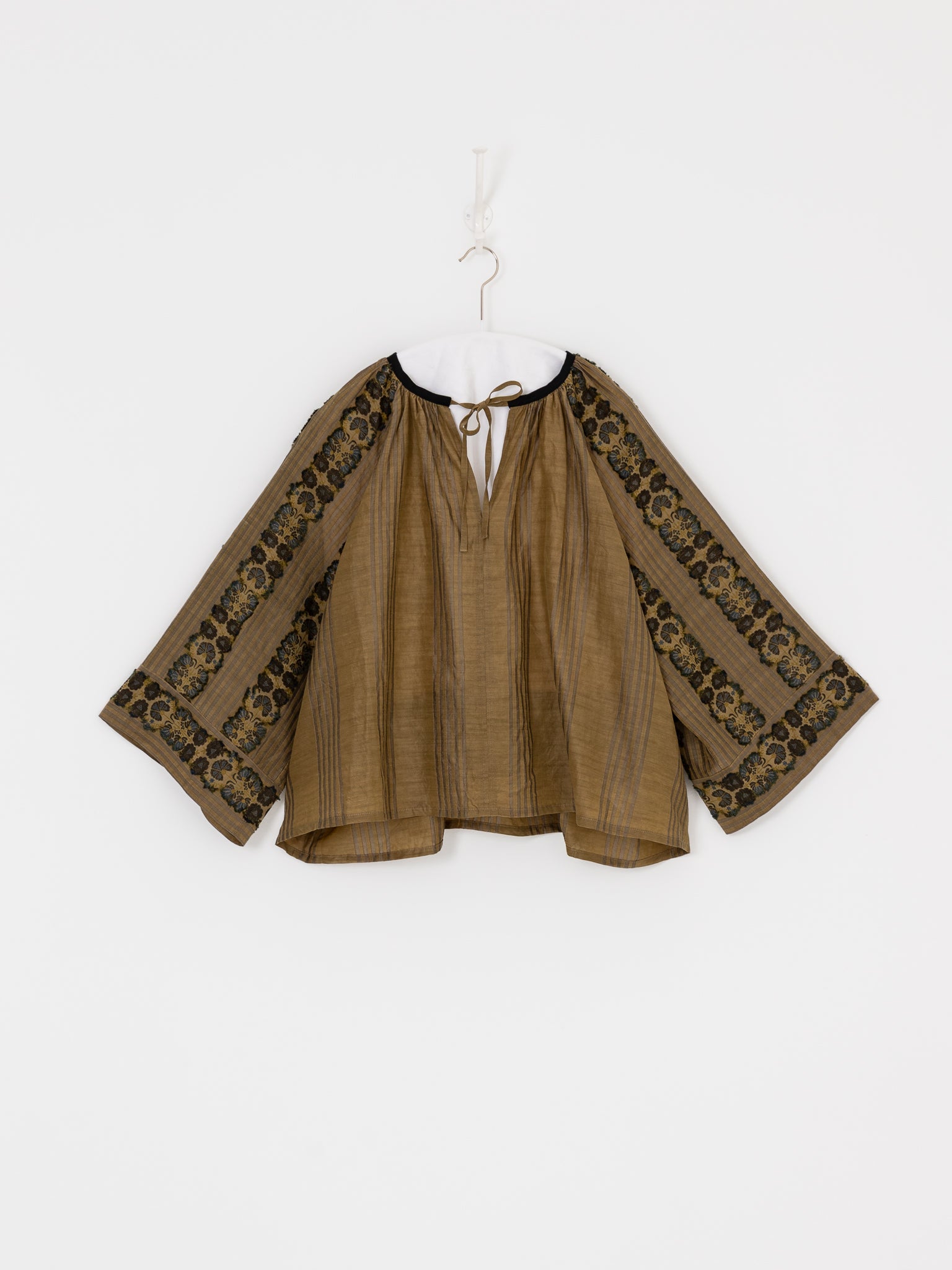 GASA Gathered Blouse in Burnt Ochre - GASA at Worthwhile - shop TOP