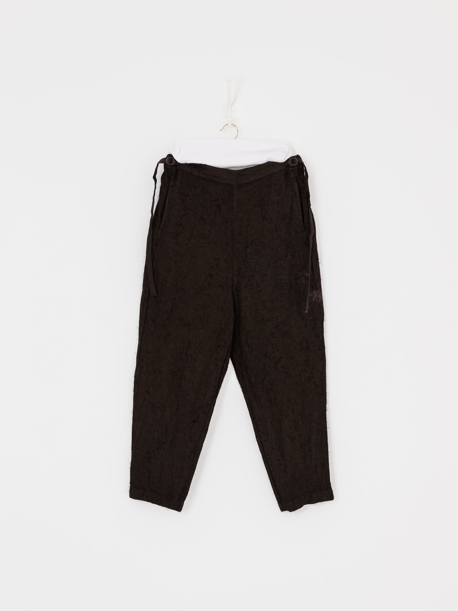 GASA Plant Printed Slim Pants in Brown Black - GASA at Worthwhile - shop PANT