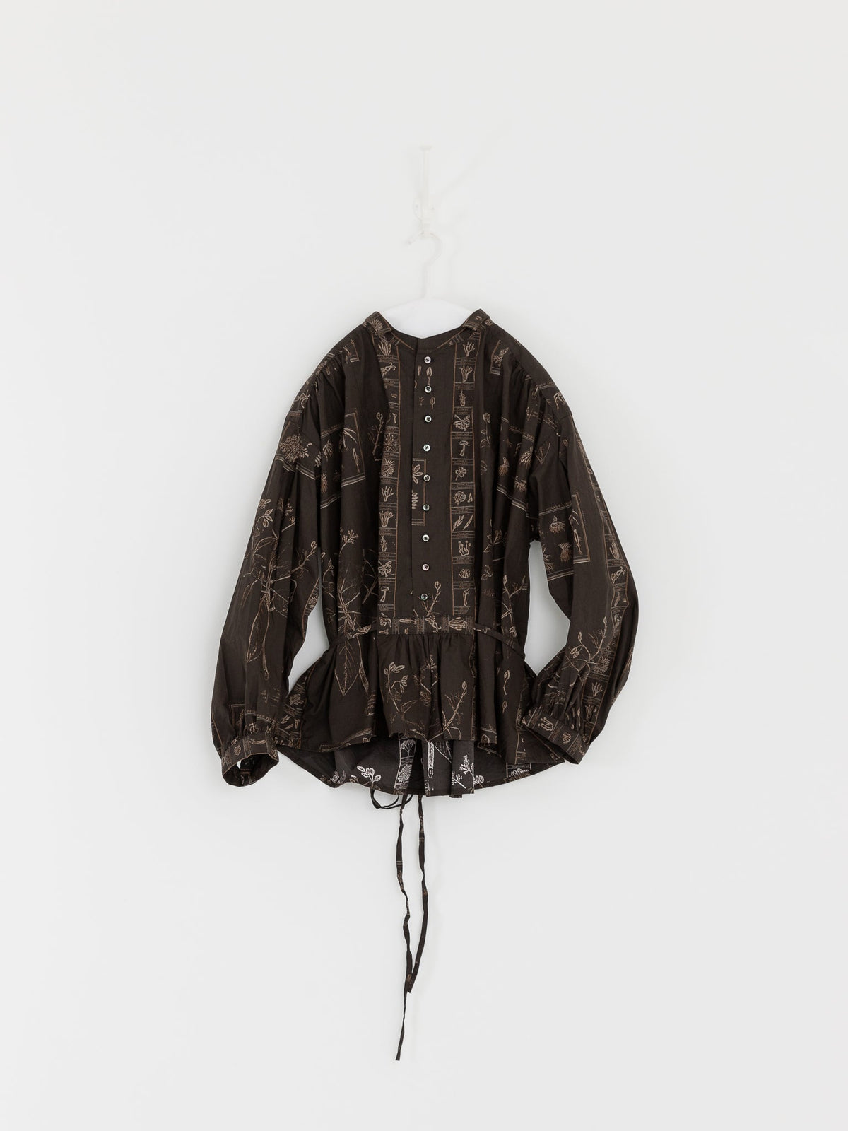 GASA Blouse in Dark Brown x Beige - GASA at Worthwhile - shop TOP