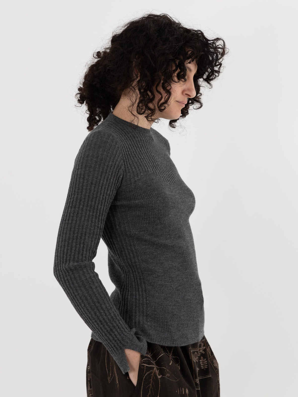 GASA Knit Pullover in Top Gray - GASA at Worthwhile - shop TOP