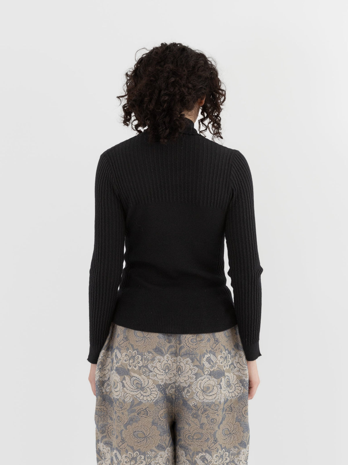 GASA Knit Turtleneck Sweater in Black - GASA at Worthwhile - shop TOP