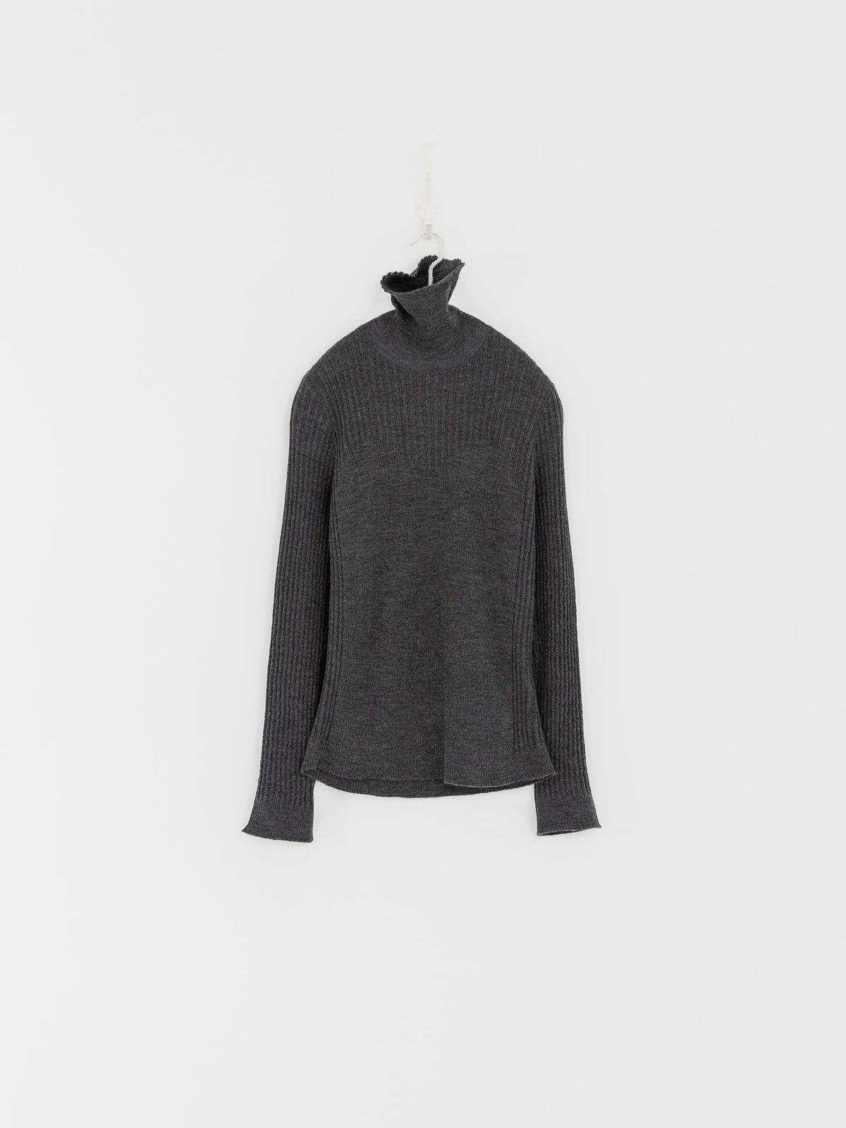 GASA Knit Turtleneck Sweater in Top Gray - GASA at Worthwhile - shop TOP