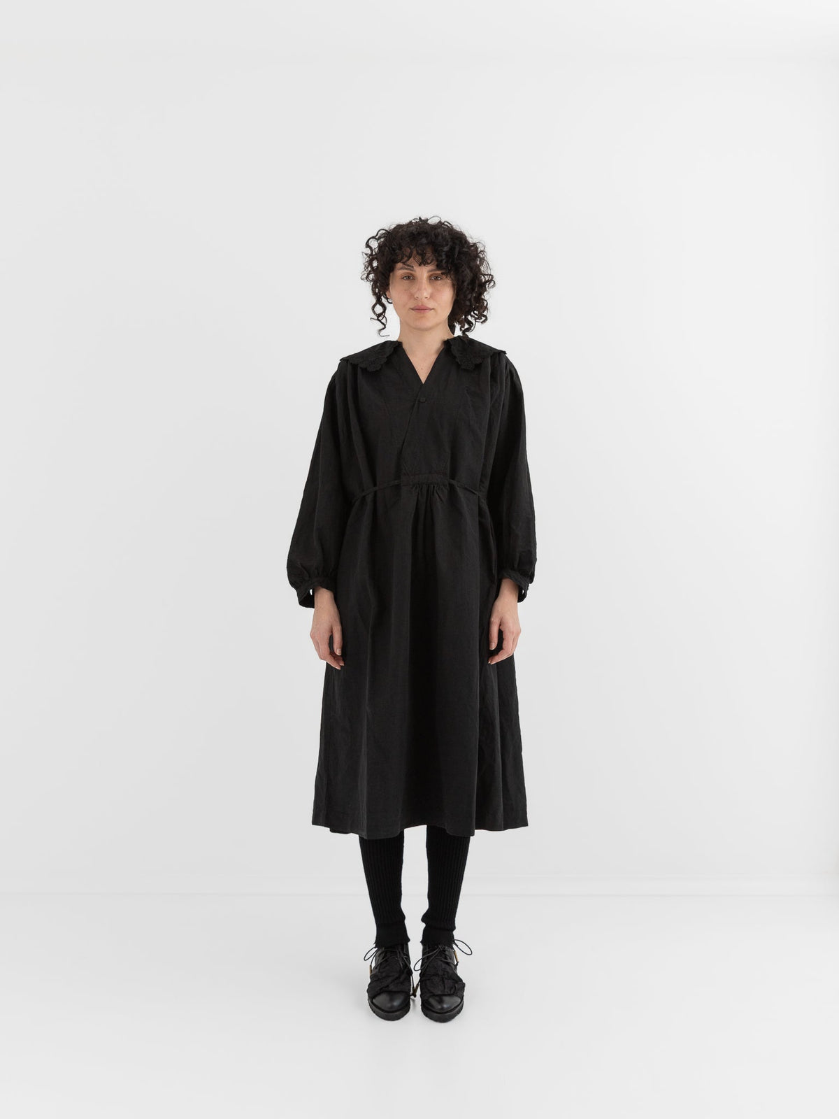 GASA Lace Collar Dress in Black - GASA at Worthwhile - shop DRESS