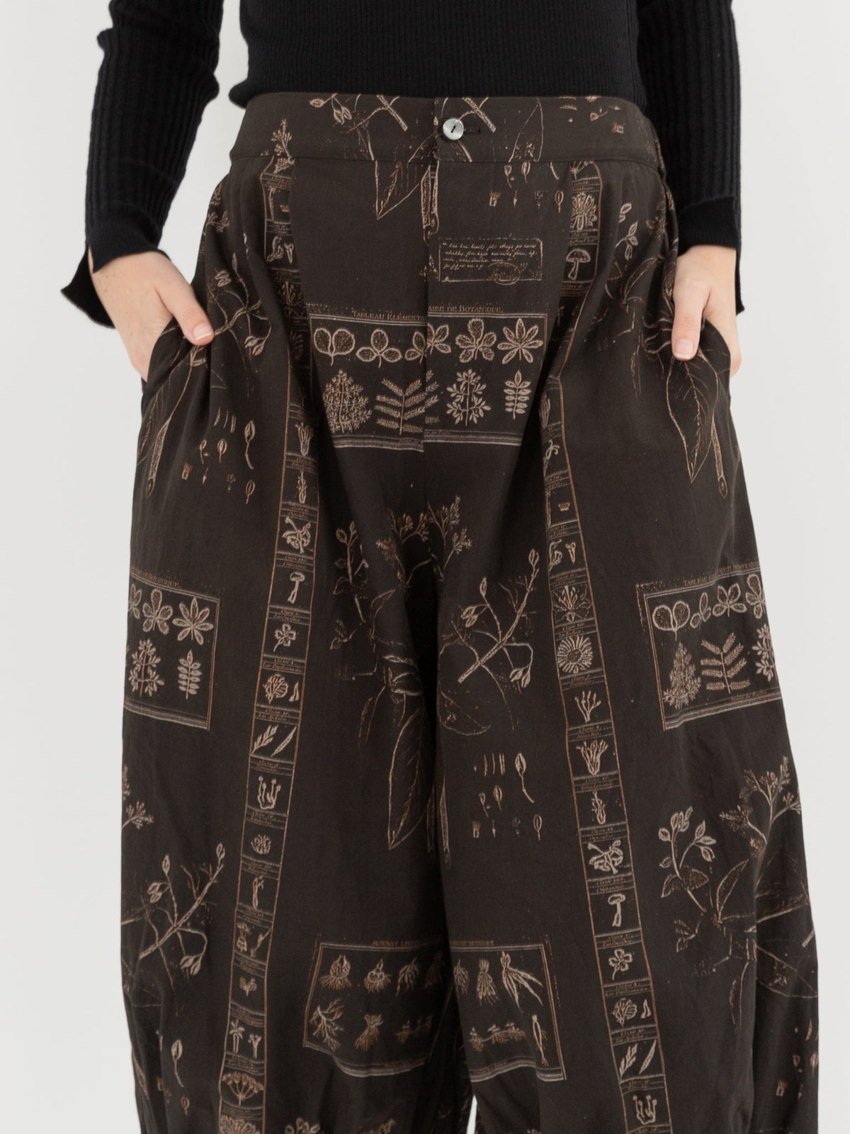 GASA Pant in Dark Brown x Beige - GASA at Worthwhile - shop PANT